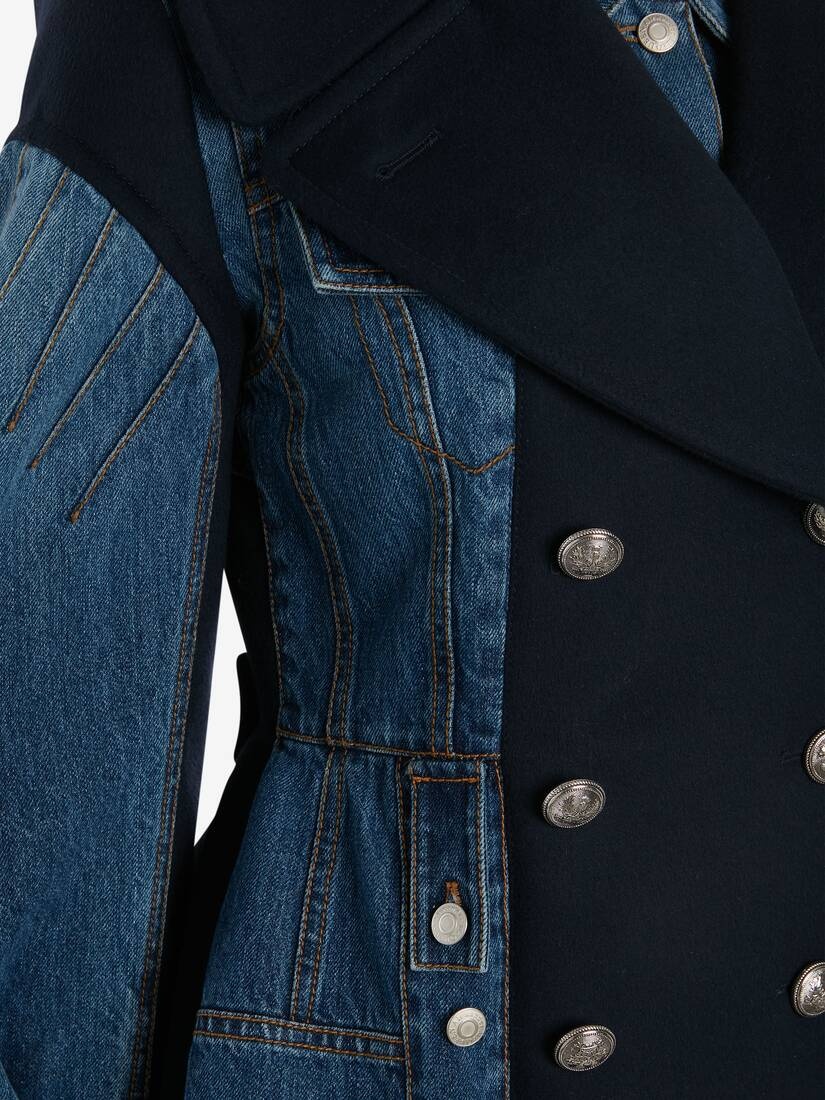 Hybrid Peacoat  in Washed Blue - 5
