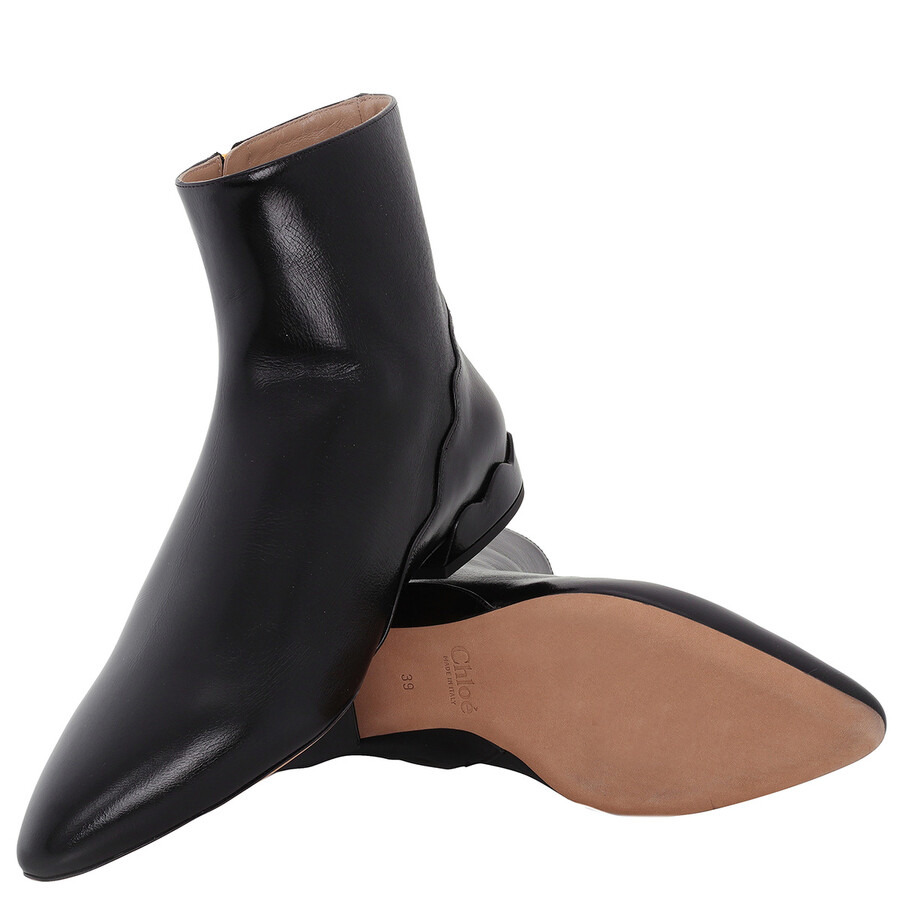 Chloe Laurena Leather Ankle Boots - 2