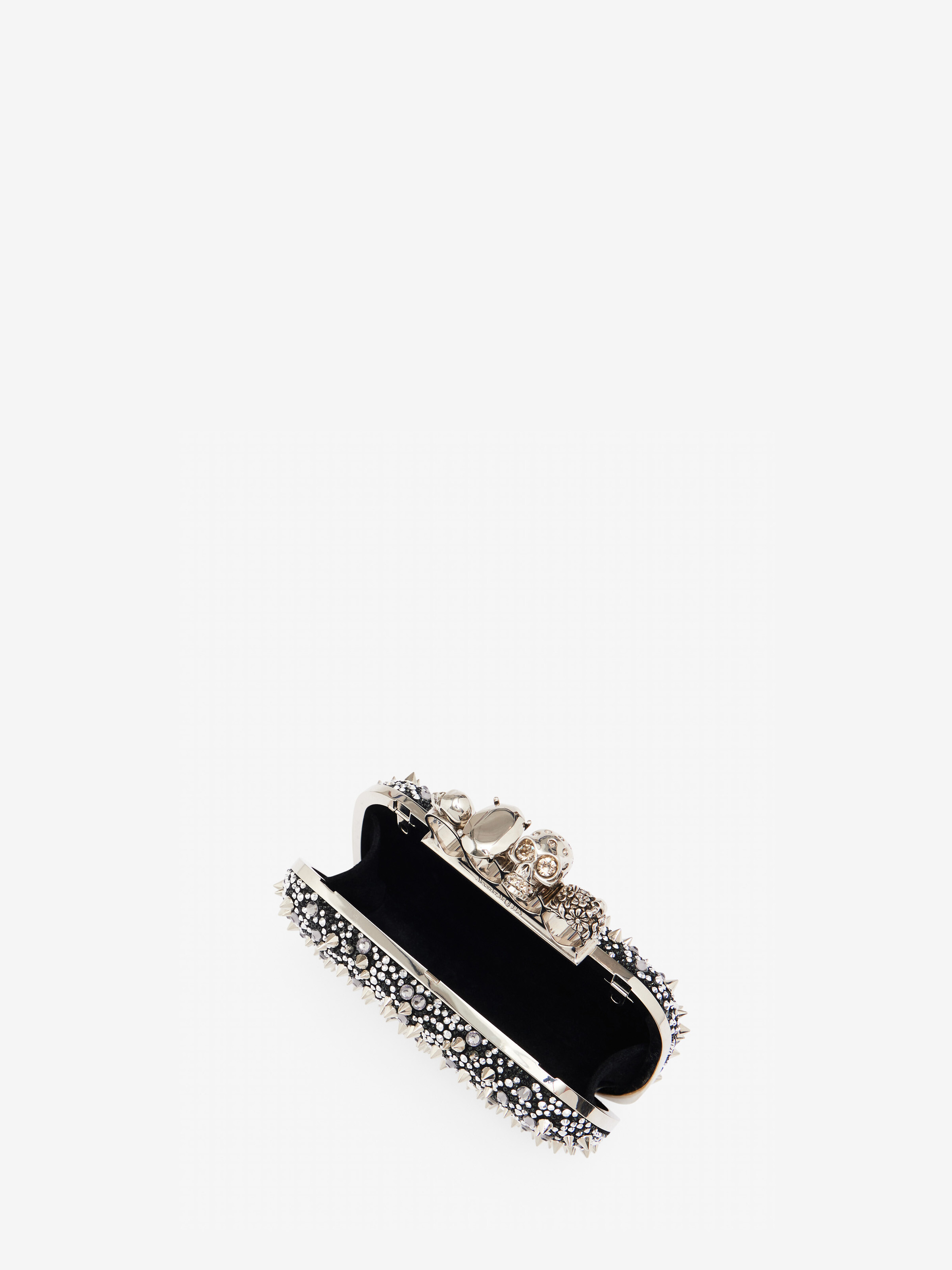 Women's Knuckle Clutch in Black - 4