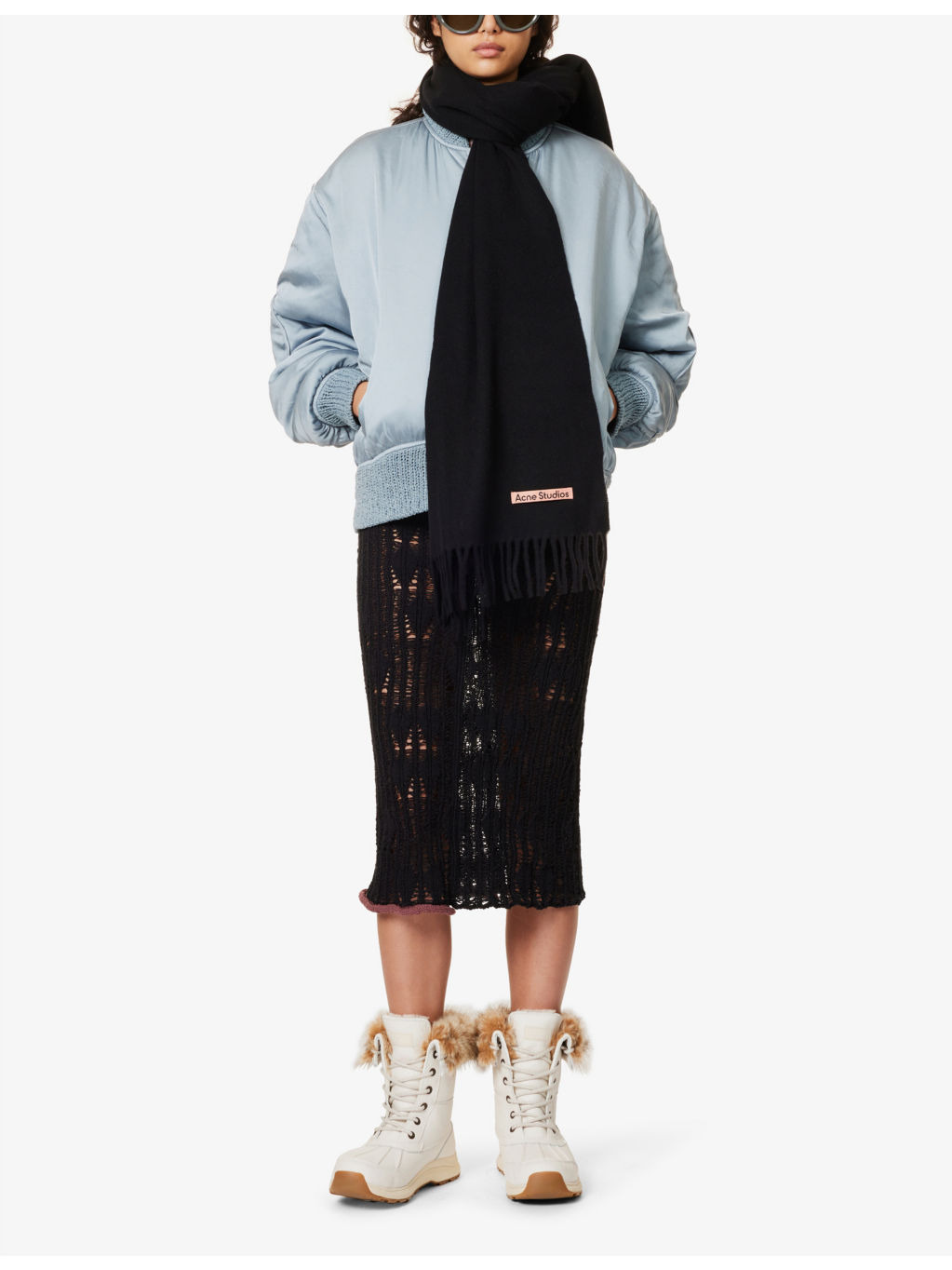 Canada narrow wool scarf - 2