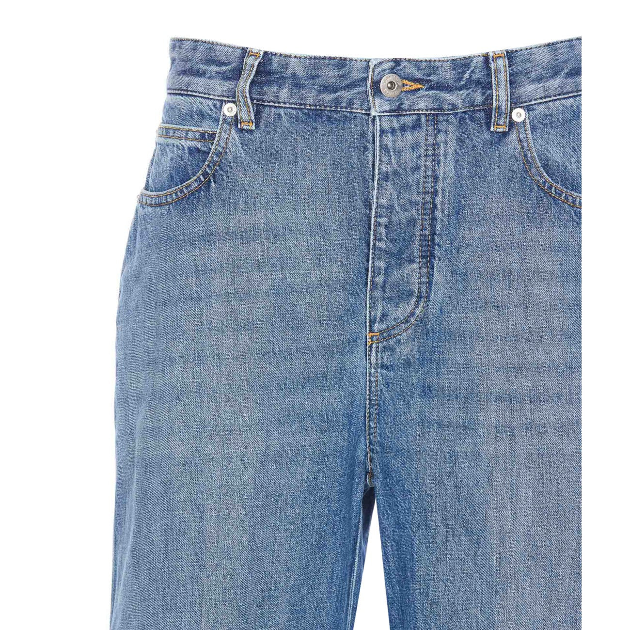 Bottega Veneta Women Vintage Indigo Turned Up Jeans - 4