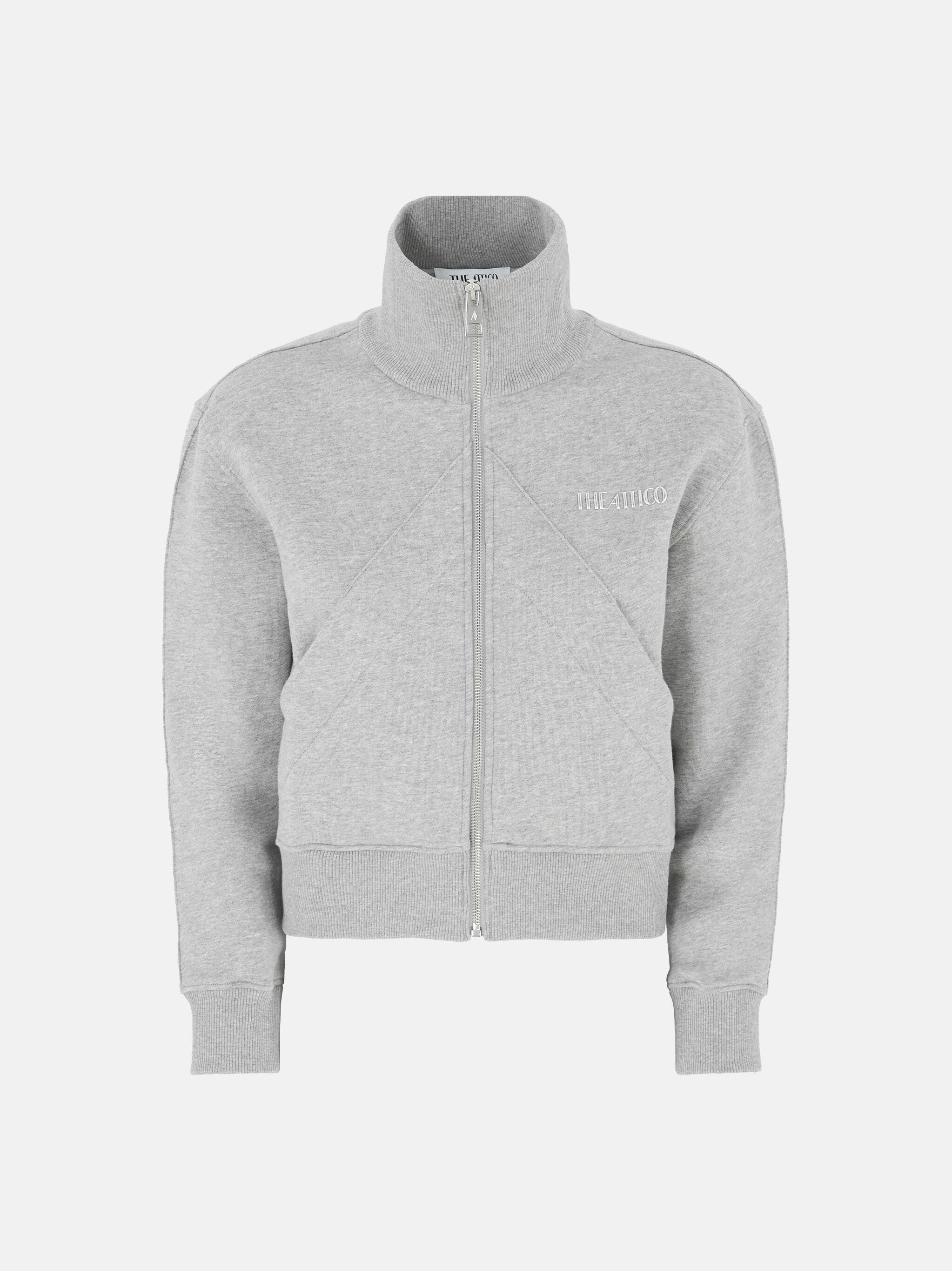 THE ATTICO MELANGE GREY JACKET | REVERSIBLE