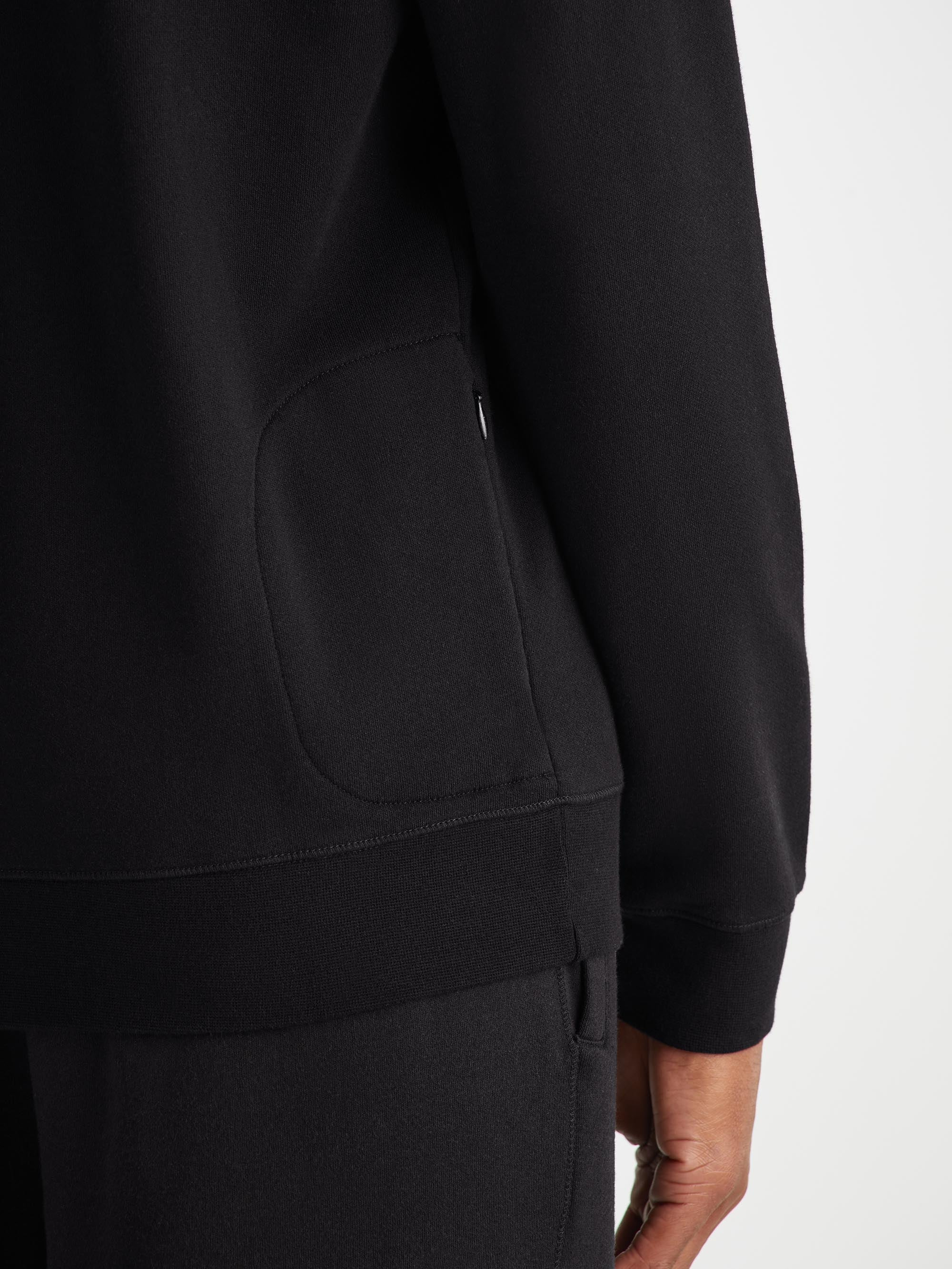 Men's Sweatshirt Quinn Cotton Modal Black - 7