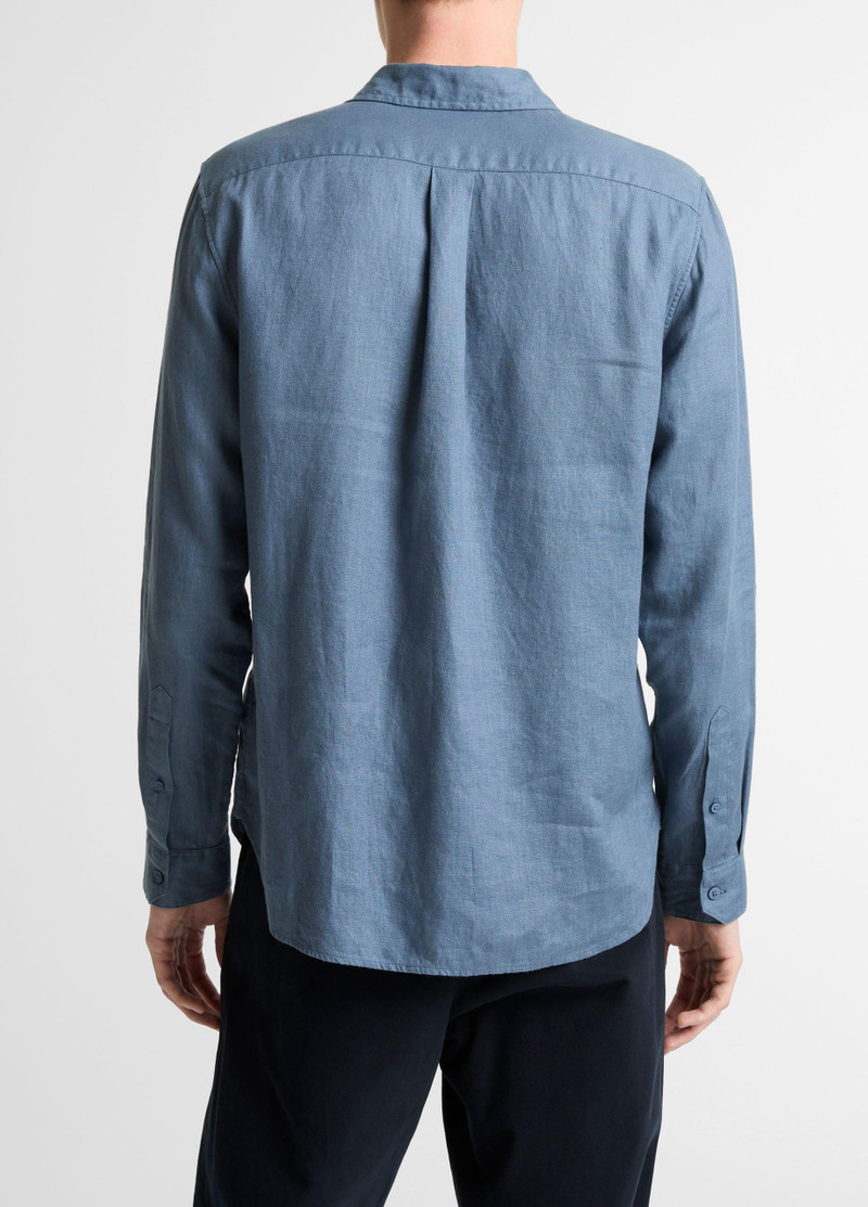 Vince Linen Long-Sleeve Shirt outlook