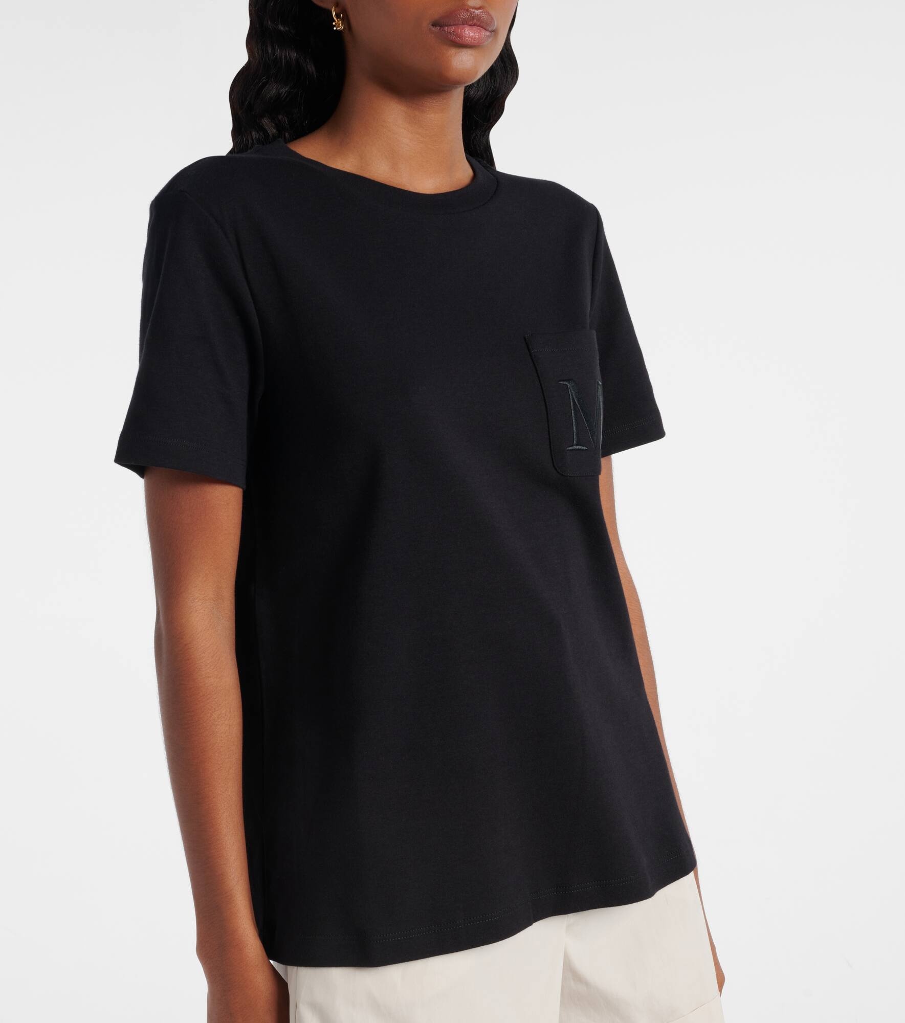 Madera embroidered cotton jersey T-shirt - 5