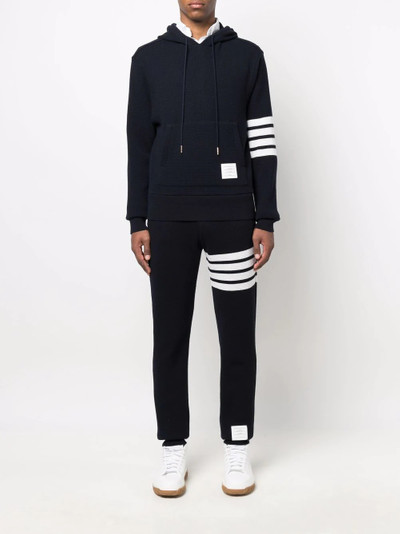 Thom Browne waffle-knit cashmere track pants outlook