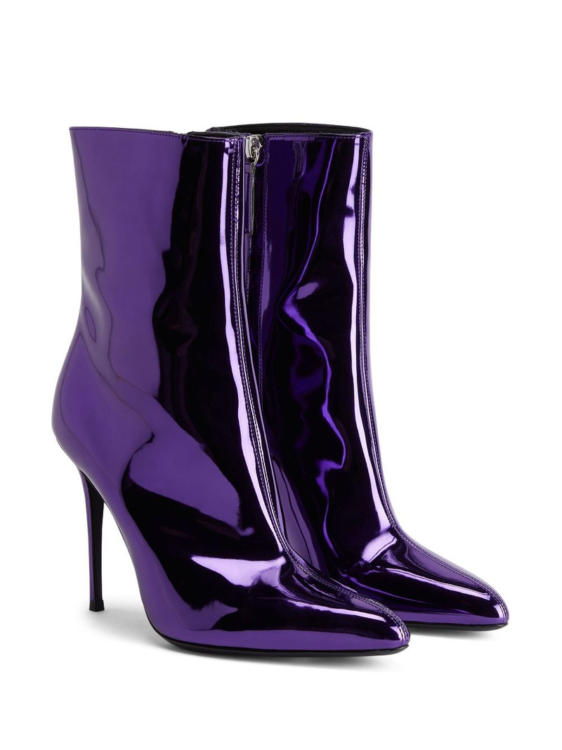 Giuseppe Zanotti Brytta 105mm patent ankle boots outlook