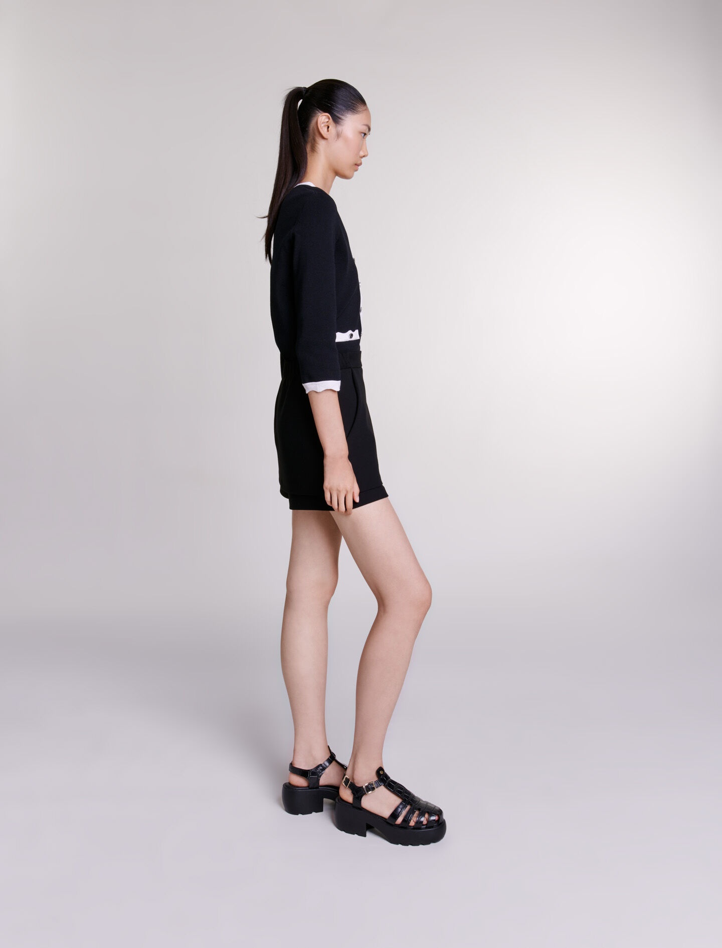 Two-tone cardigan - 4