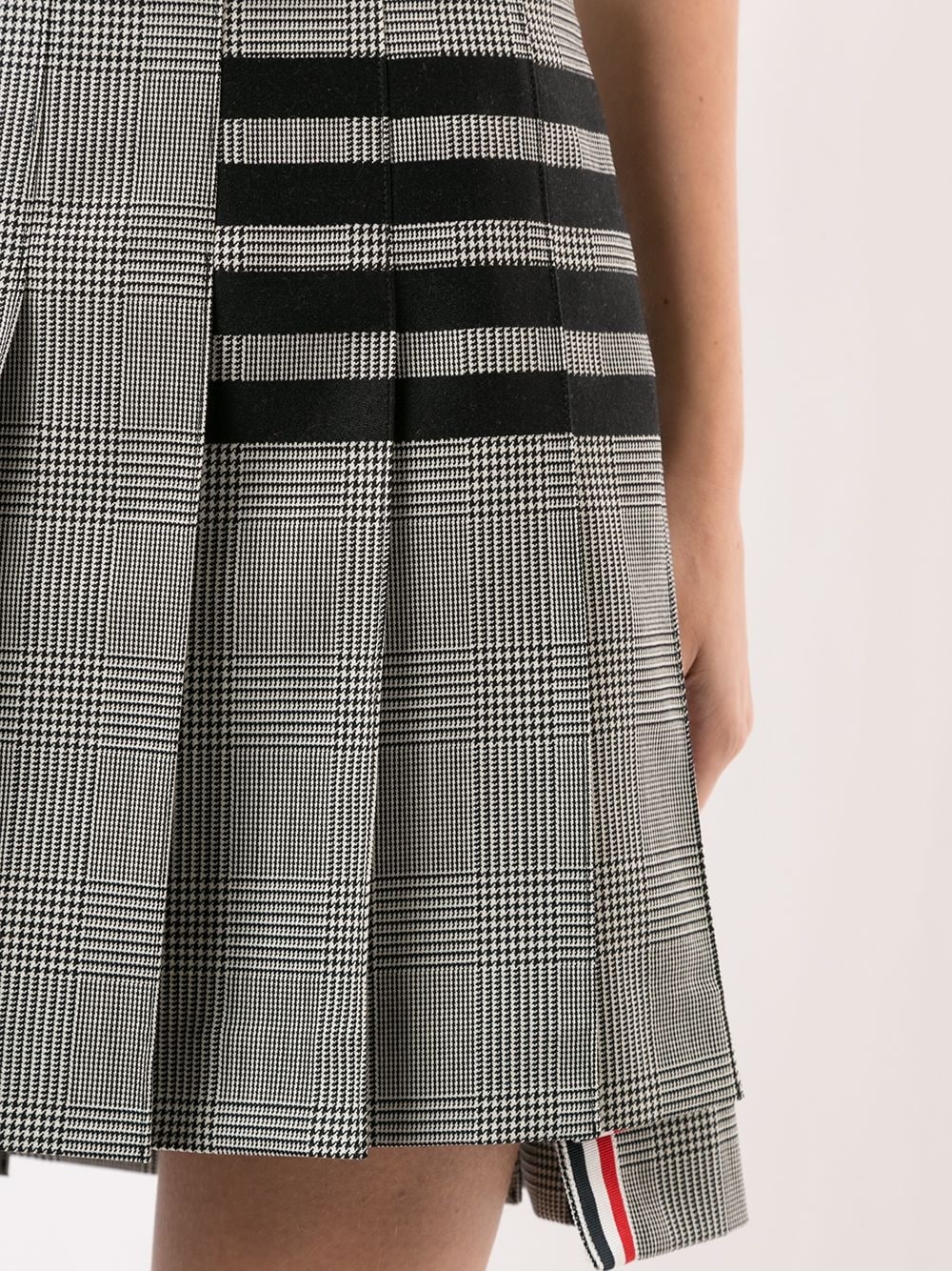 check print pleated skirt - 5