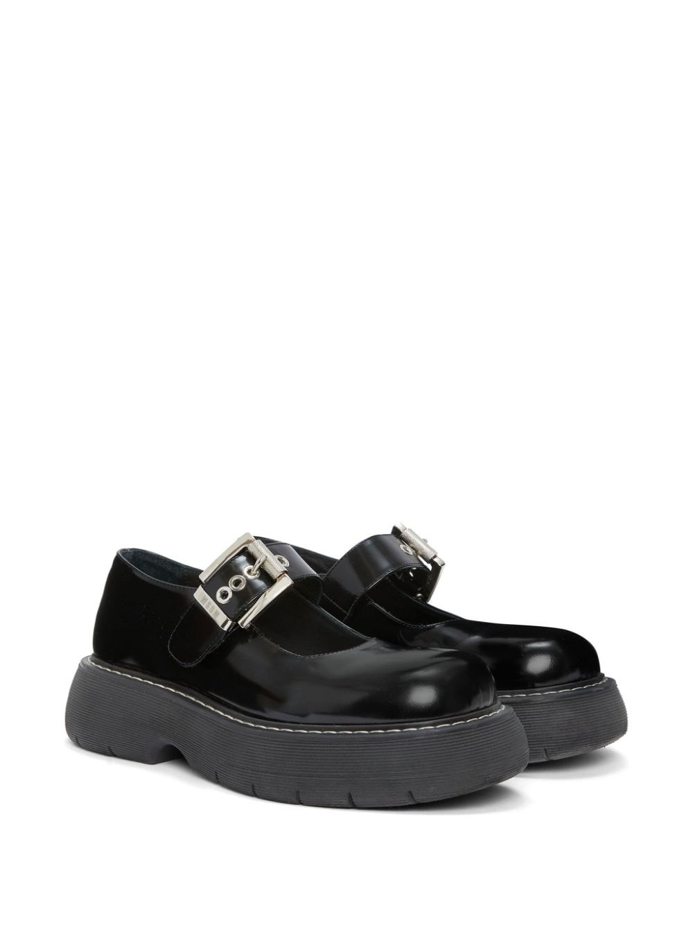 buckled leather loafers - 2