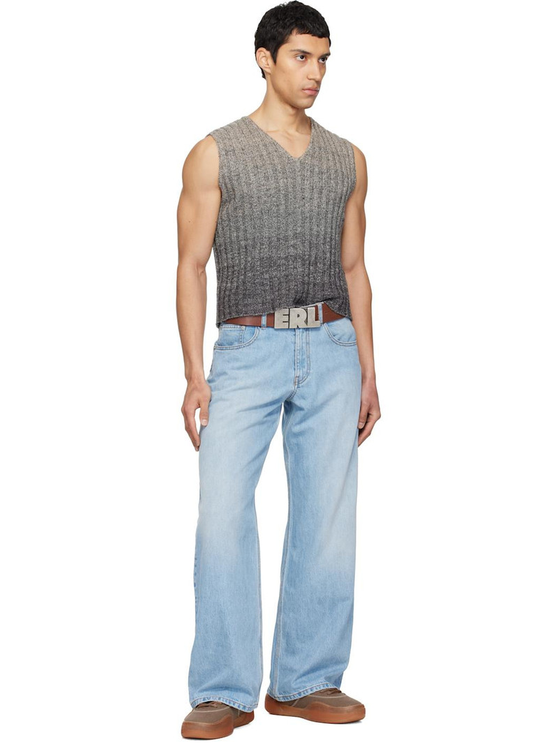 ERL Gray Gradient Sweater Vest outlook