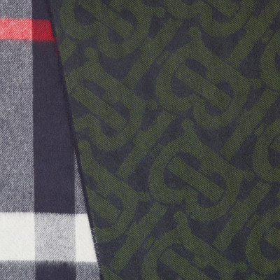 Burberry Reversible Check and Monogram Cashmere Scarf outlook