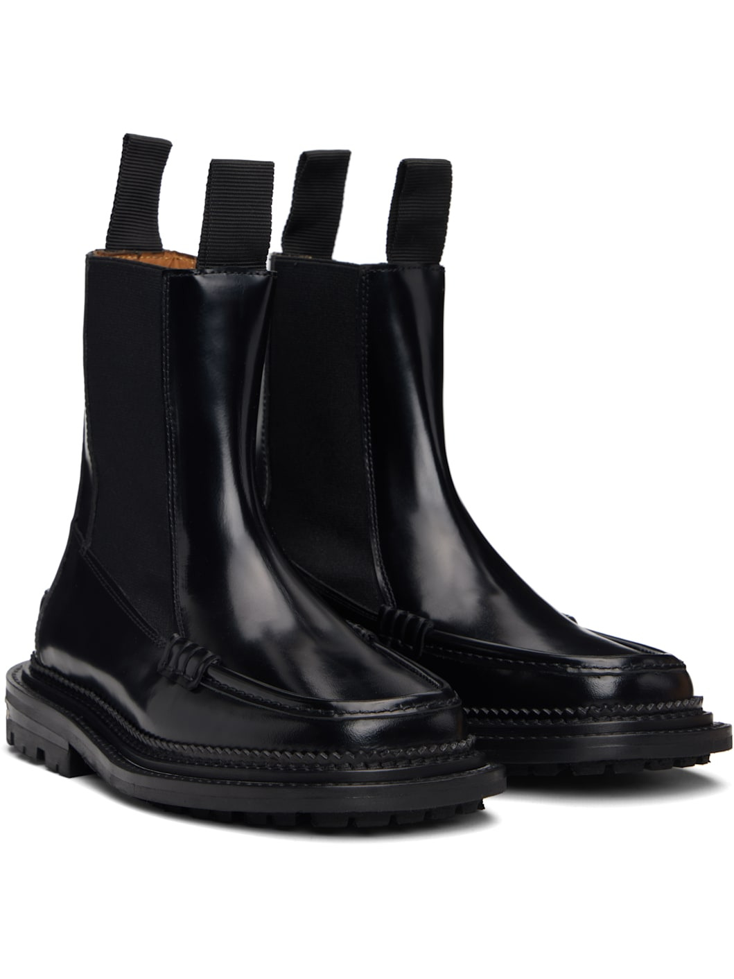 Black Polido Chelsea Boots - 4