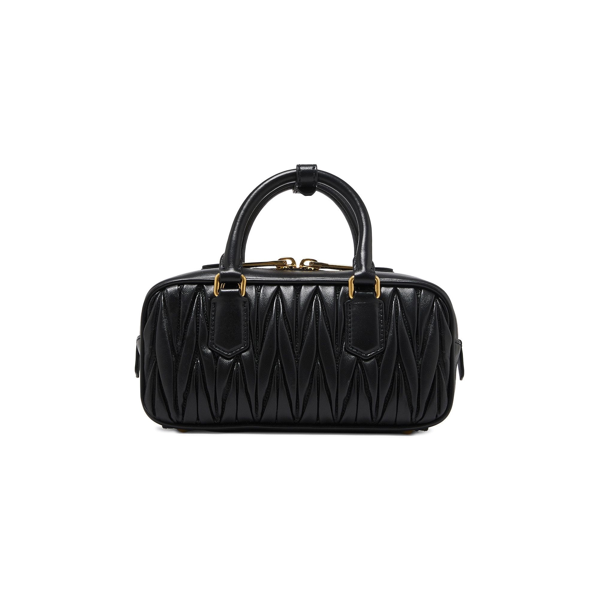 Miu Miu Arcadie Matelasse Nappa Bag 'Black' - 2