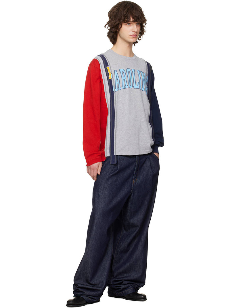 NEEDLES Multicolor 7 Cut L/S College T-shirt outlook