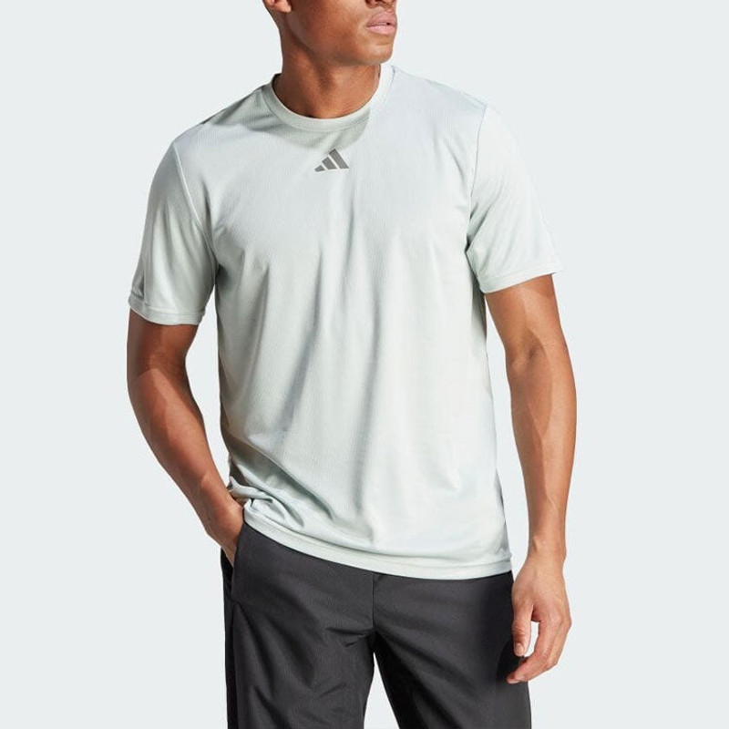 adidas adidas HIIT Slogan Training T-Shirts 'Grey' IL7006 outlook