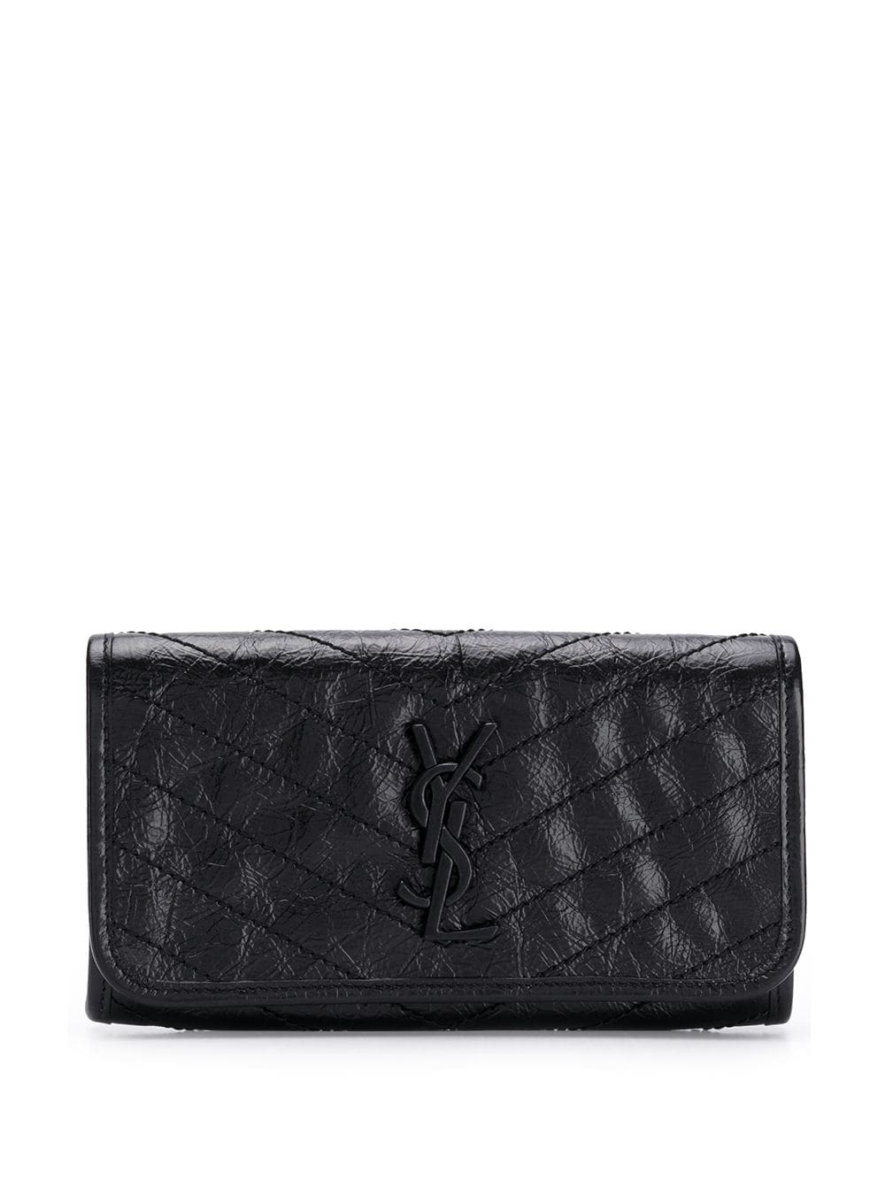 Niki crinkled-leather wallet - 1