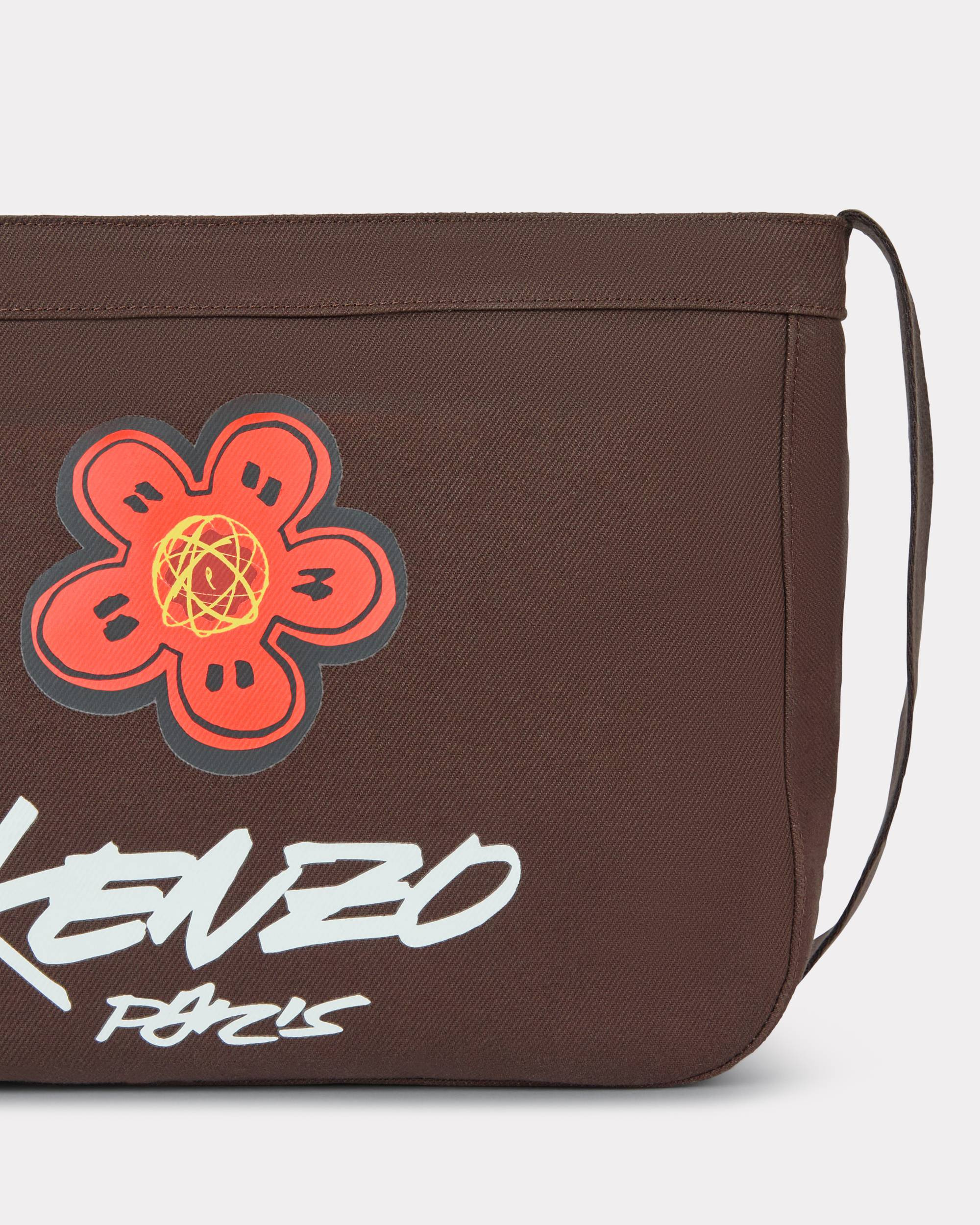 'Kenzo x Futura 2000' large crossbody bag 'Kenzo Utility' in canvas - 3