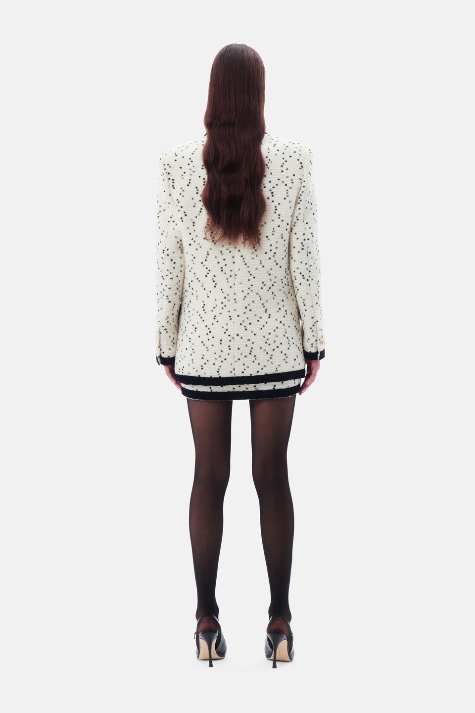 OVERSIZED TWEED BOUCLE JACKET - 5