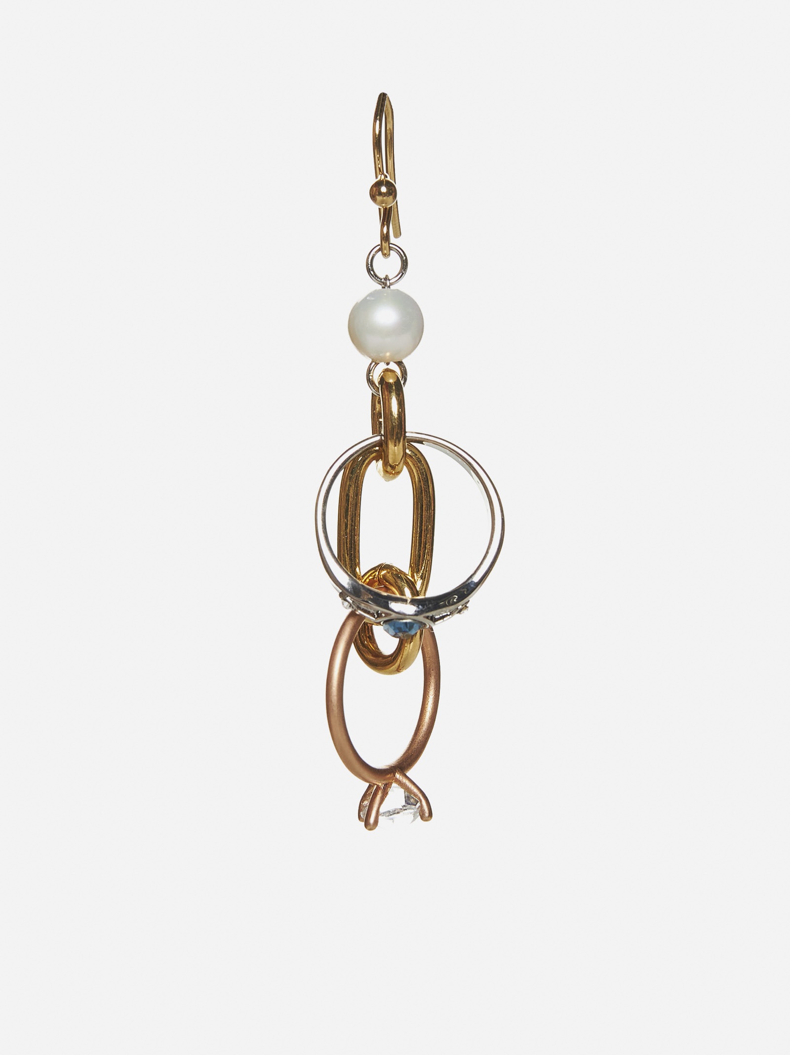 Pearl and pendant earrings - 1