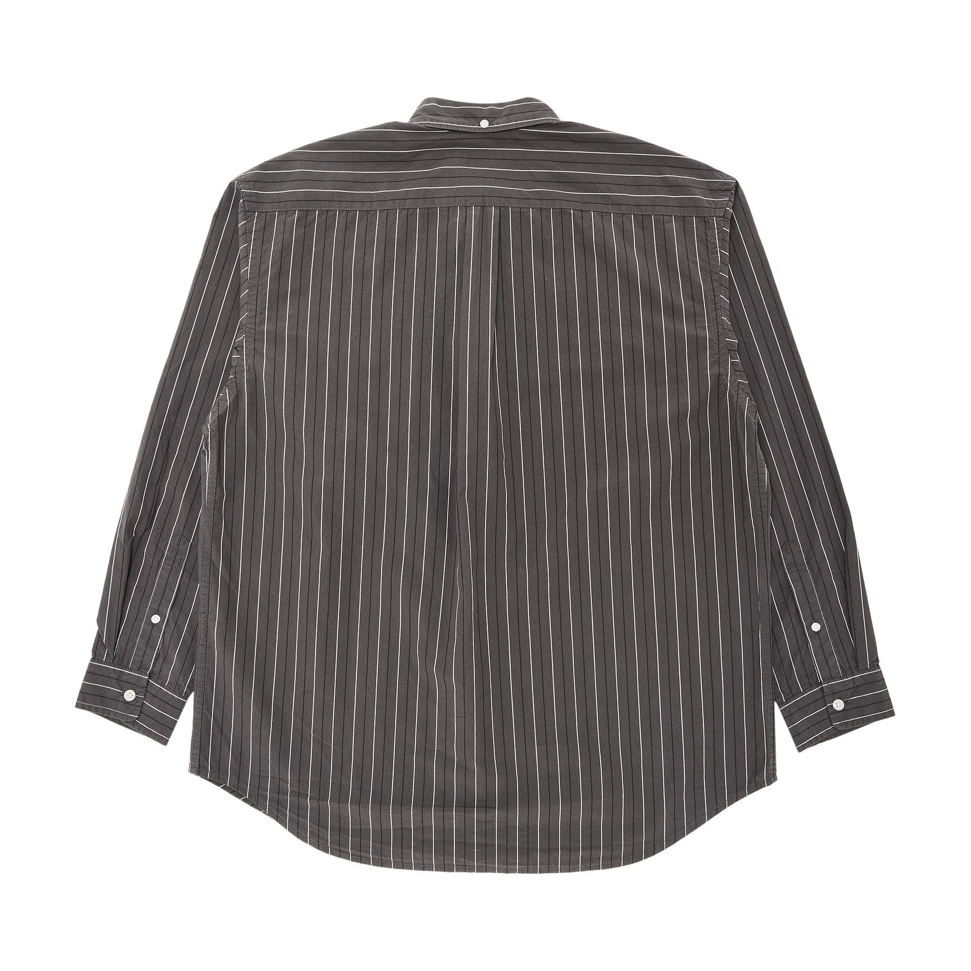 Supreme Loose Fit Stripe Shirt 'Grey' - 2