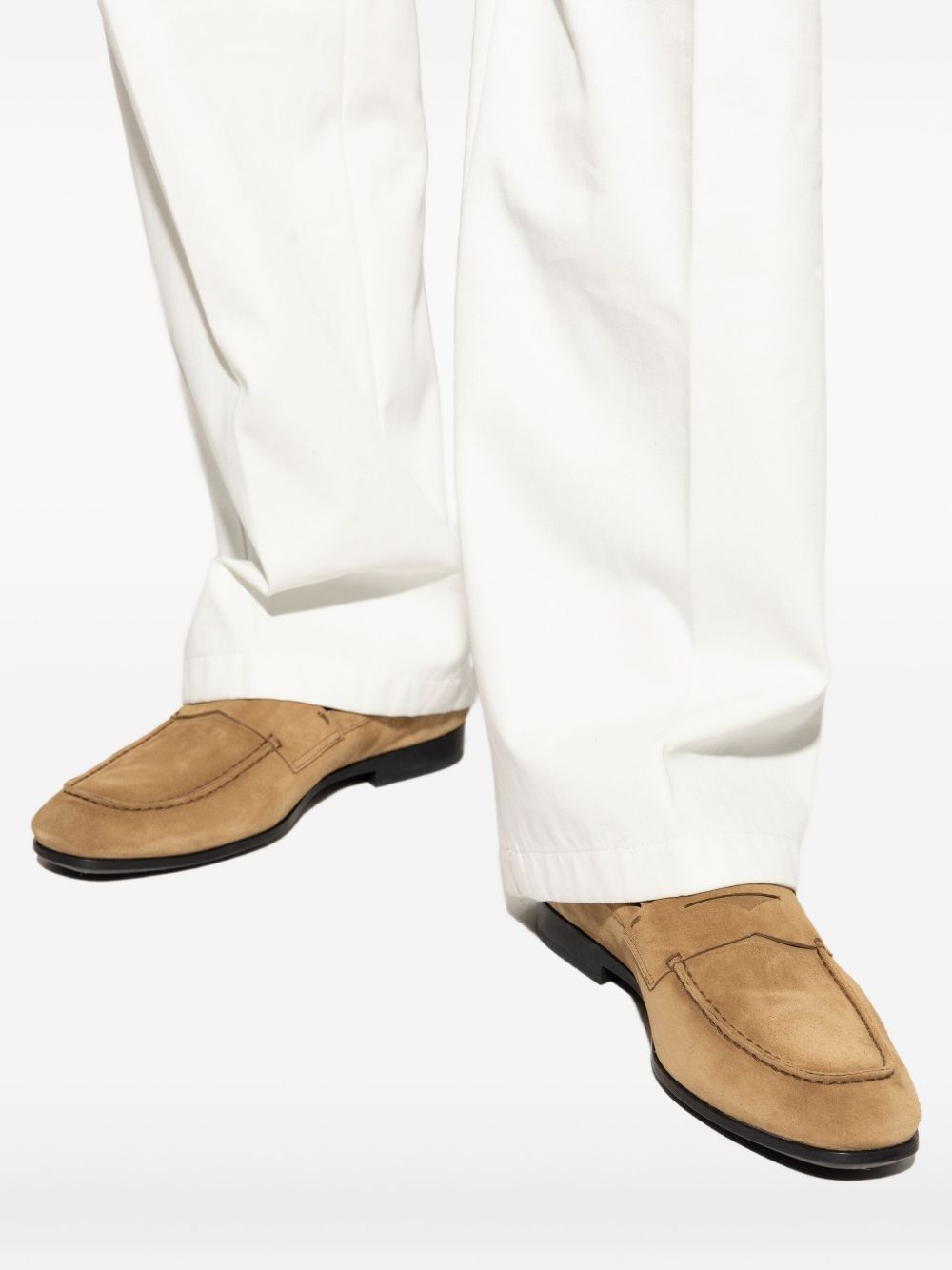 penny suede loafers - 5