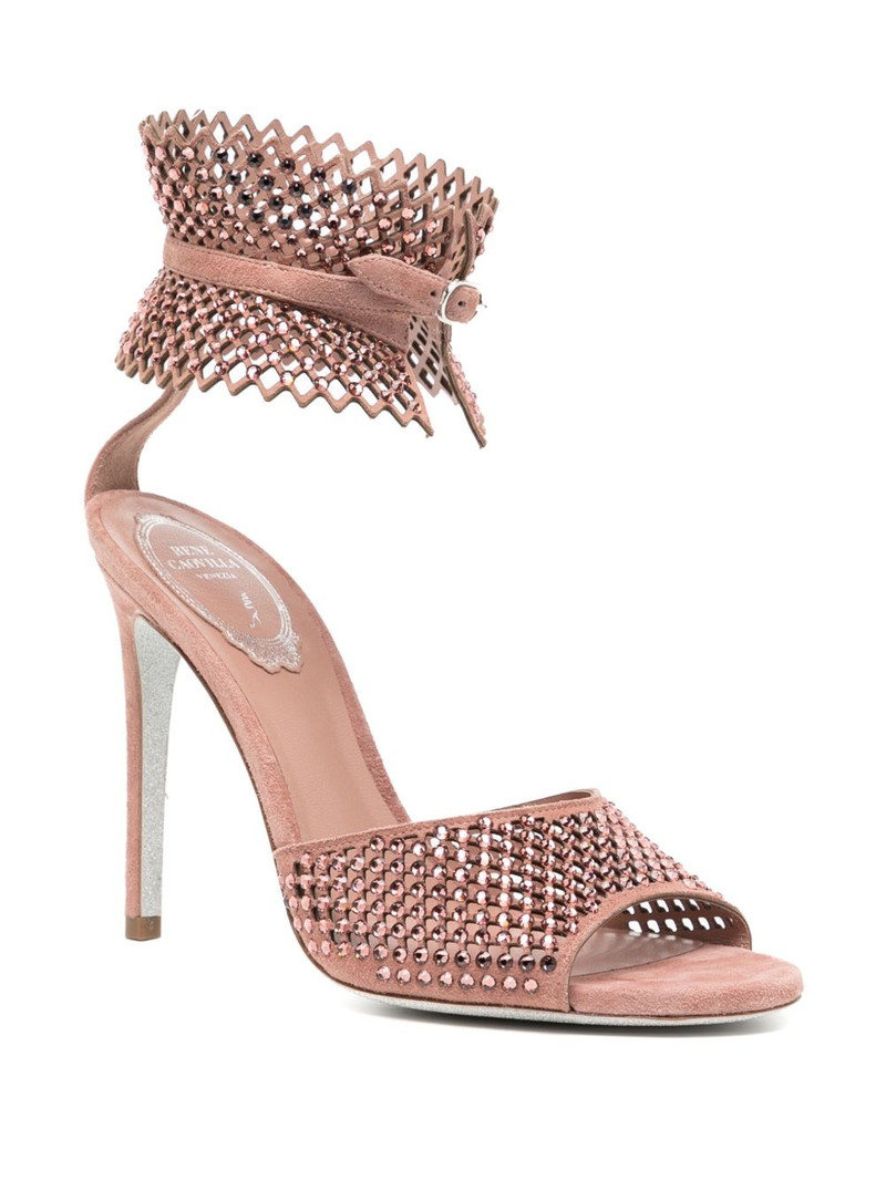 RENE CAOVILLA 110mm crystal-embellished sandals outlook