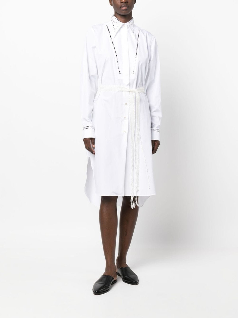 WALES BONNER laser-cut shirt dress outlook