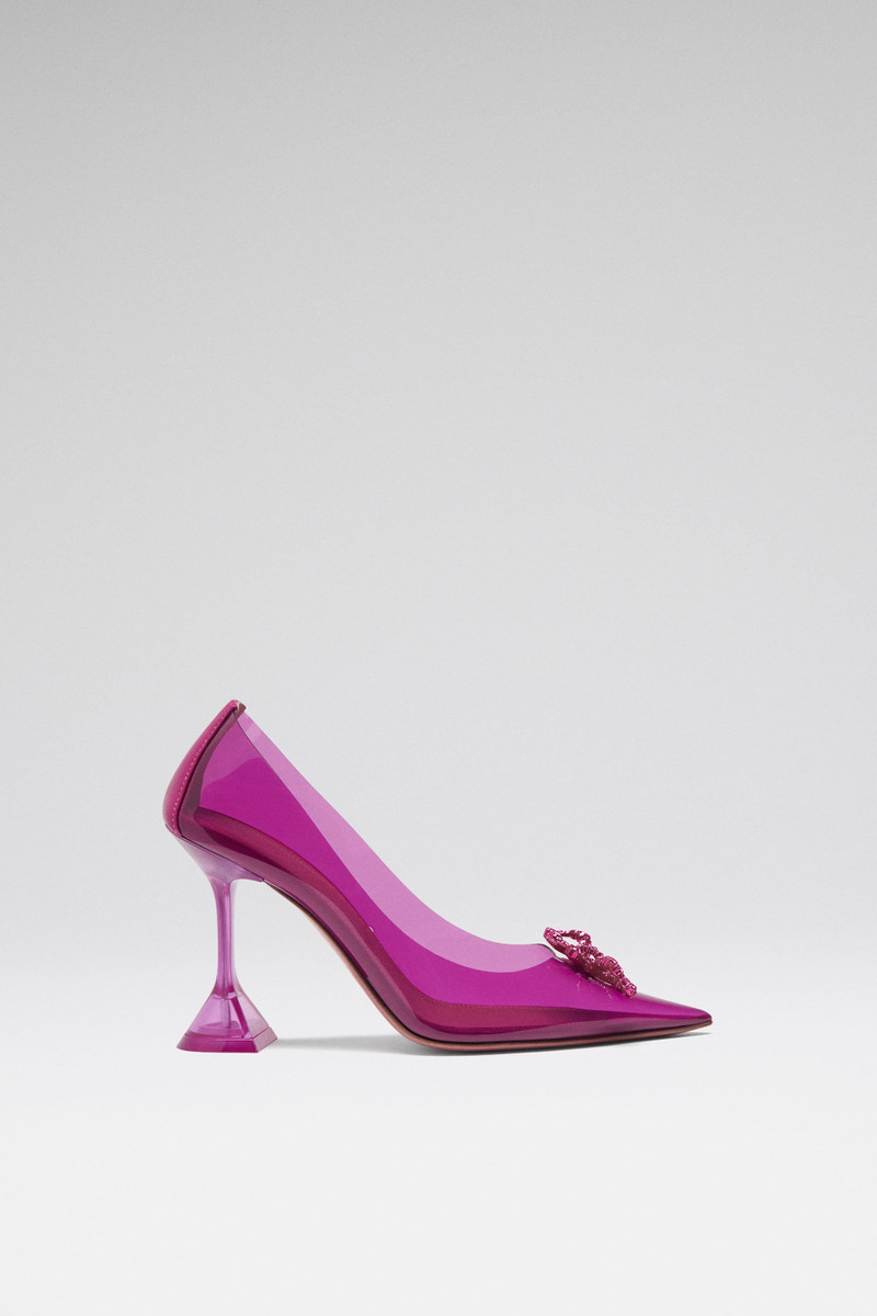 ROSIE GLASS PUMP MAGENTA PVC 1