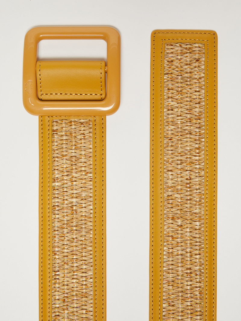 BOCCA Cotton and leather belt 2