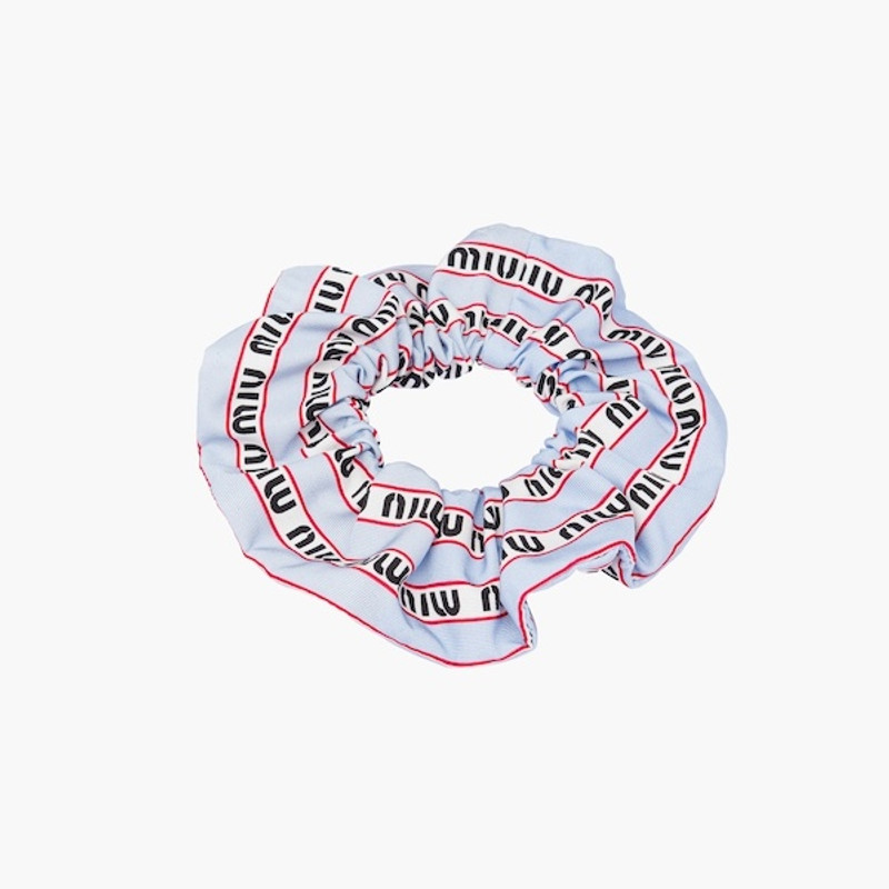 Printed faille scrunchie 6