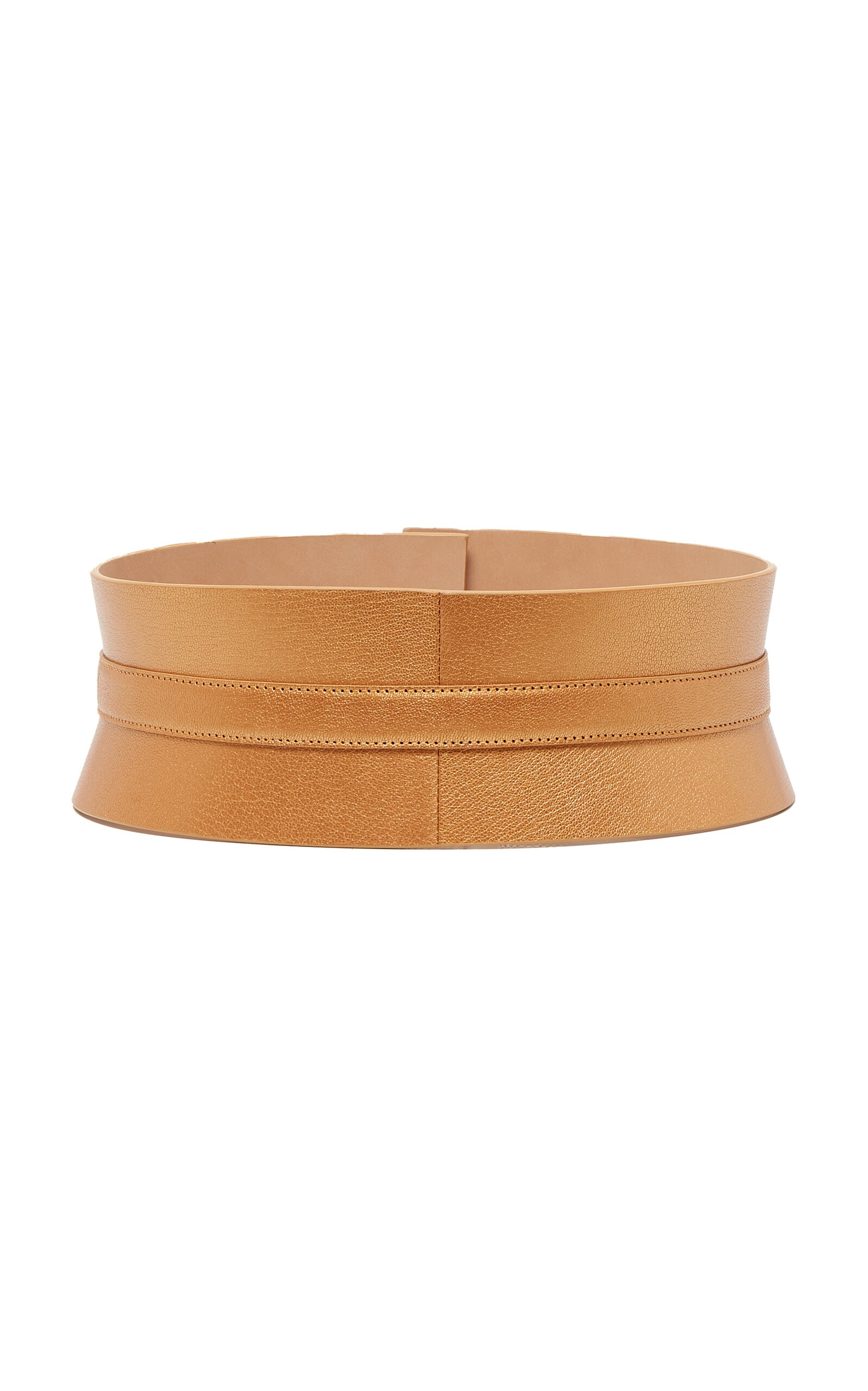 Neo Leather Bustier Belt brown - 2