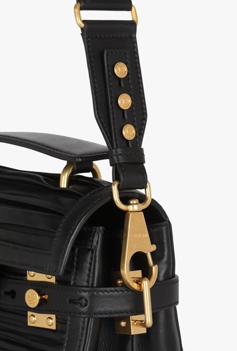 Black quilted leather B-Buzz 23 bag 9