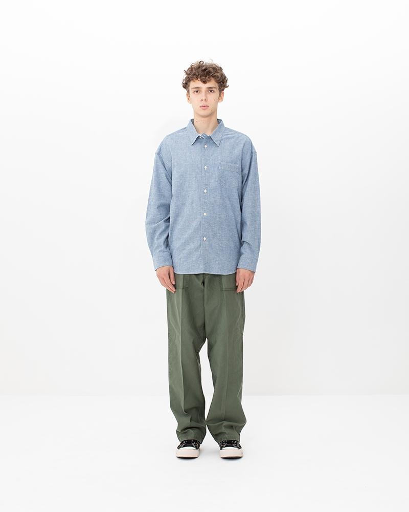 1920 CHAMBRAY L/S LT.INDIGO - 3