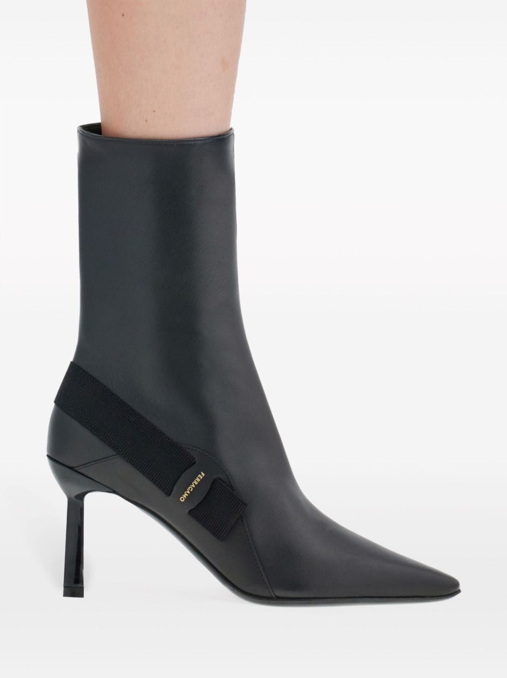 85mm Vara-bow leather ankle boots - 6