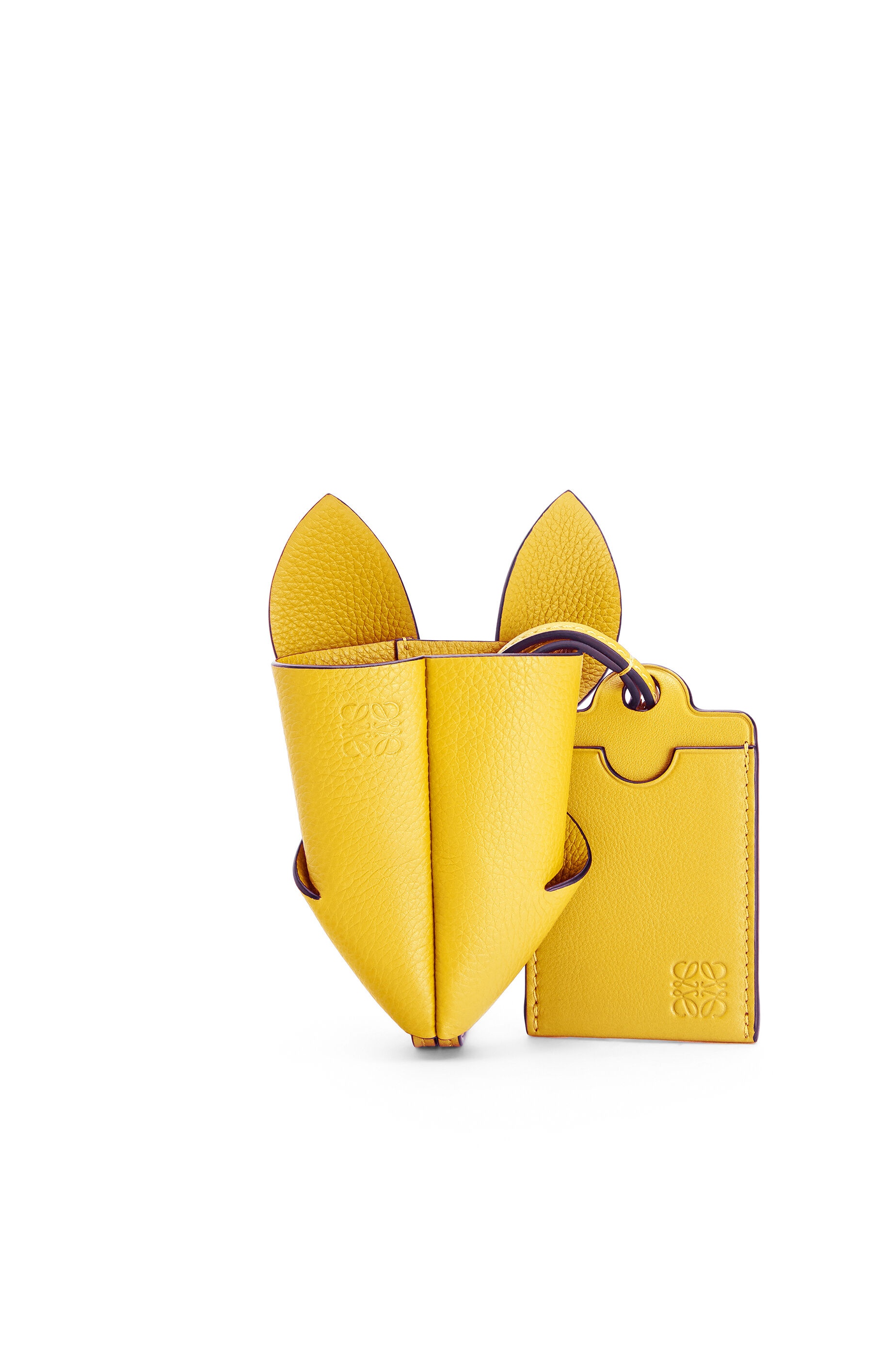 Bunny key cardholder in grained calfskin - 3