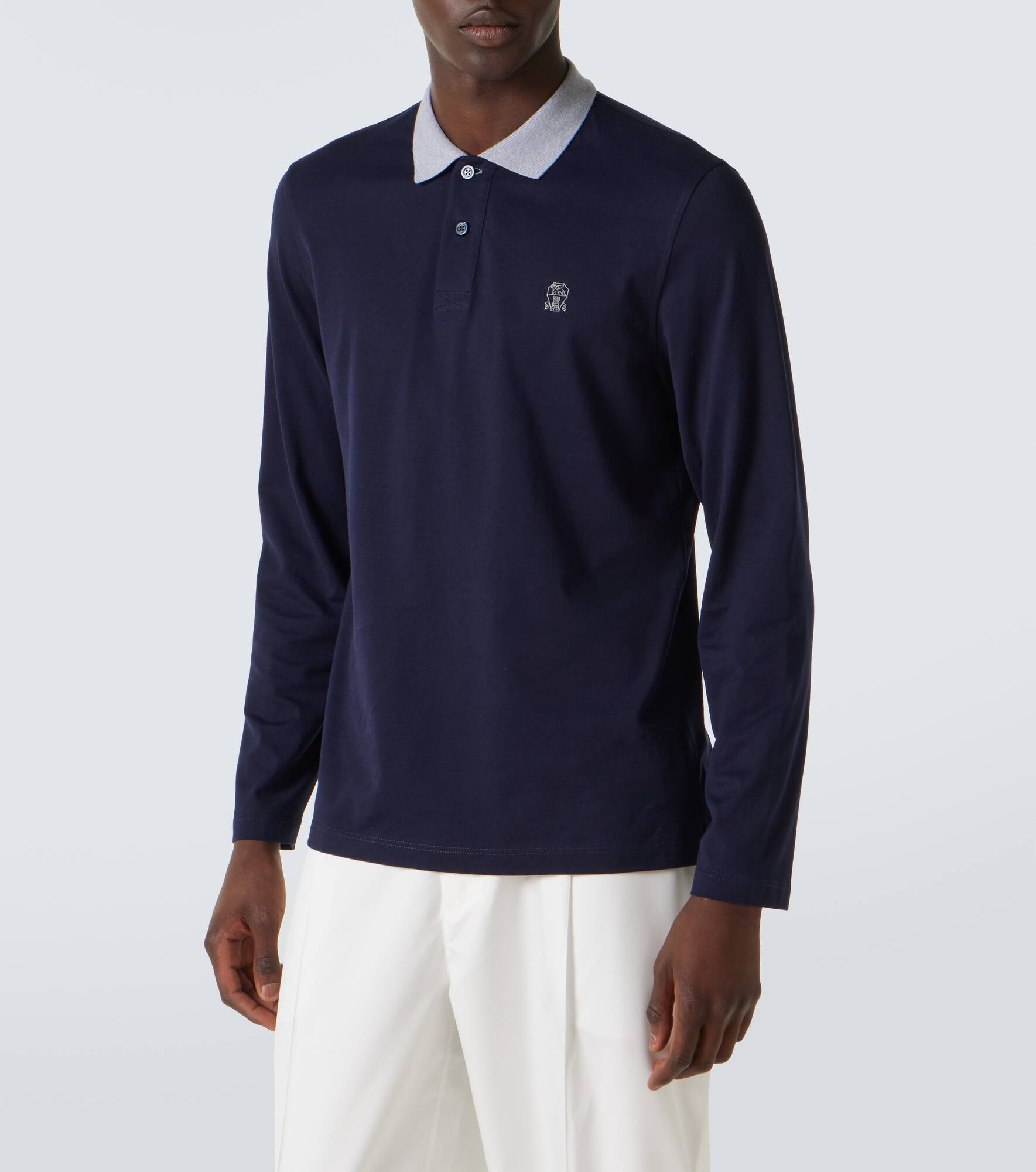 Cotton polo sweater - 3
