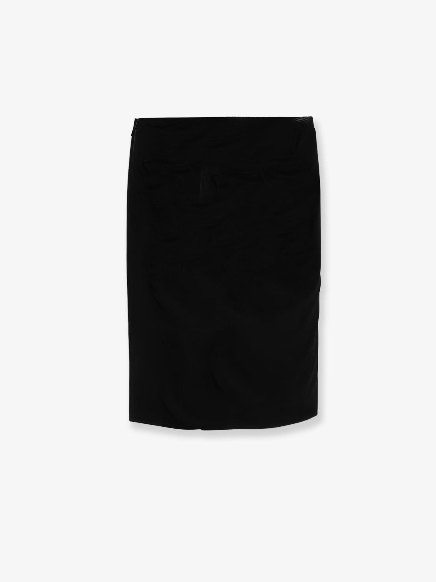 Stretch Viscose Midi Skirt - 2