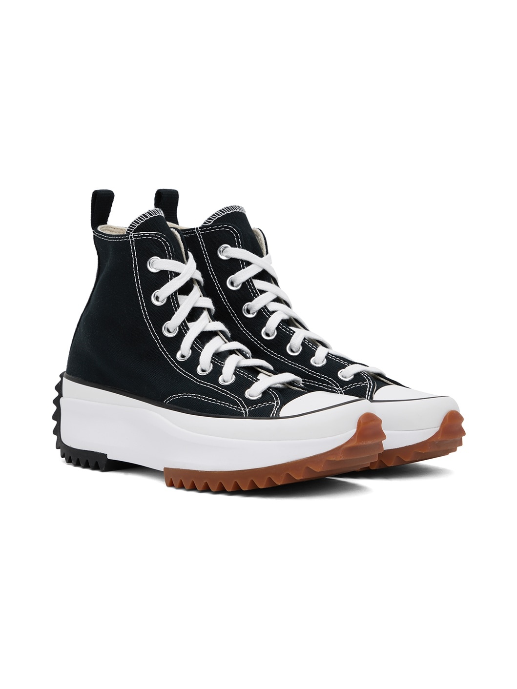 Black Run Star Hike High Top Sneakers - 4