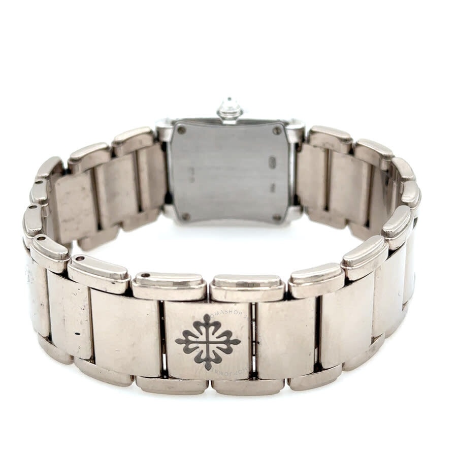 Pre-owned Patek Philippe Twenty-4 Diamond Silver-tone Dial Ladies Watch 4908/200G-001 - 2