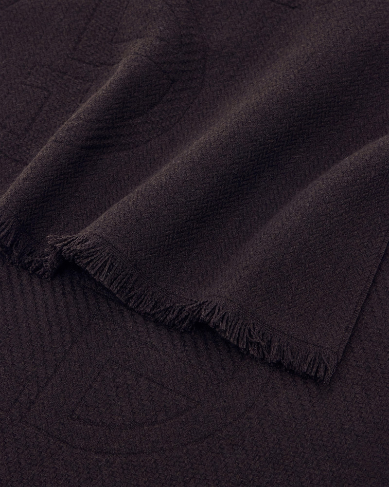 GIORGIO ARMANI STOLE NEW NORMAL IN WOOL WITH SCATTERED JACQUARD LOGO outlook