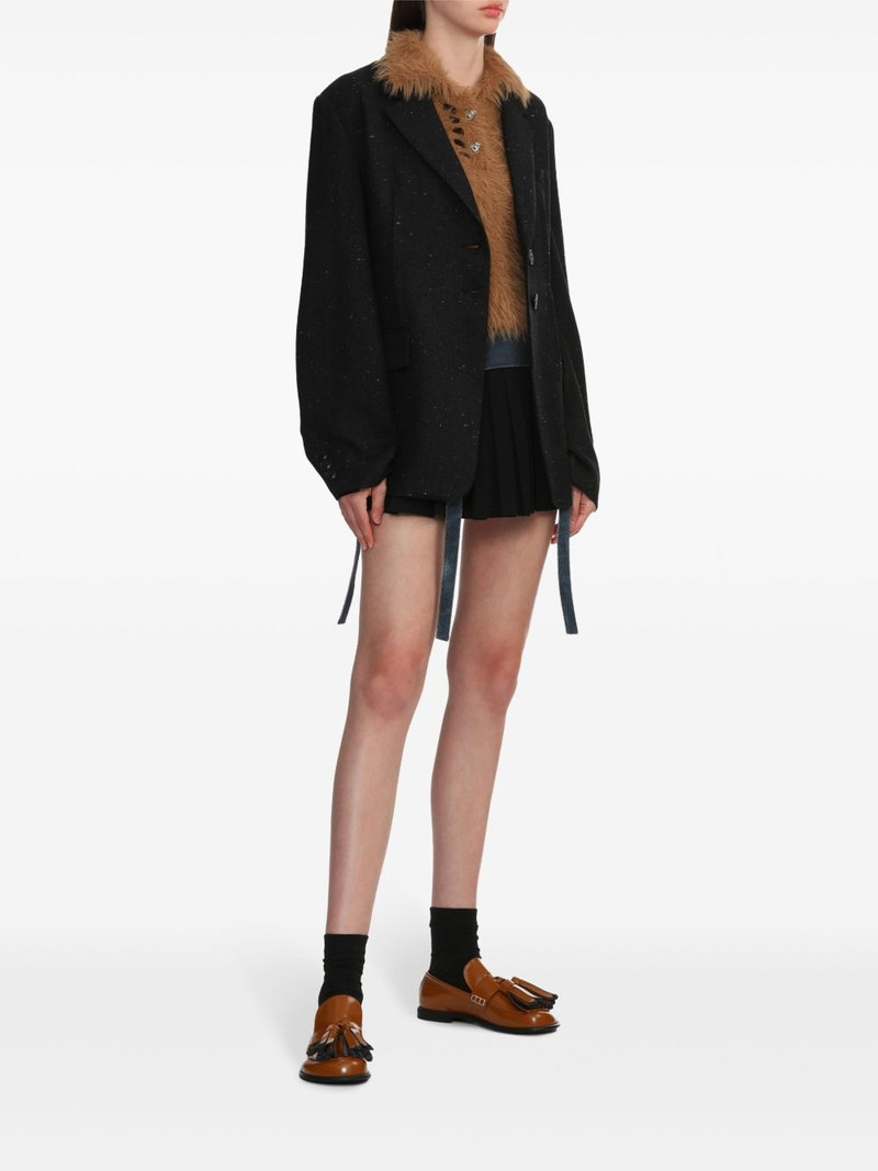 Andersson Bell Trompe L'oeil pleated mini skirt outlook