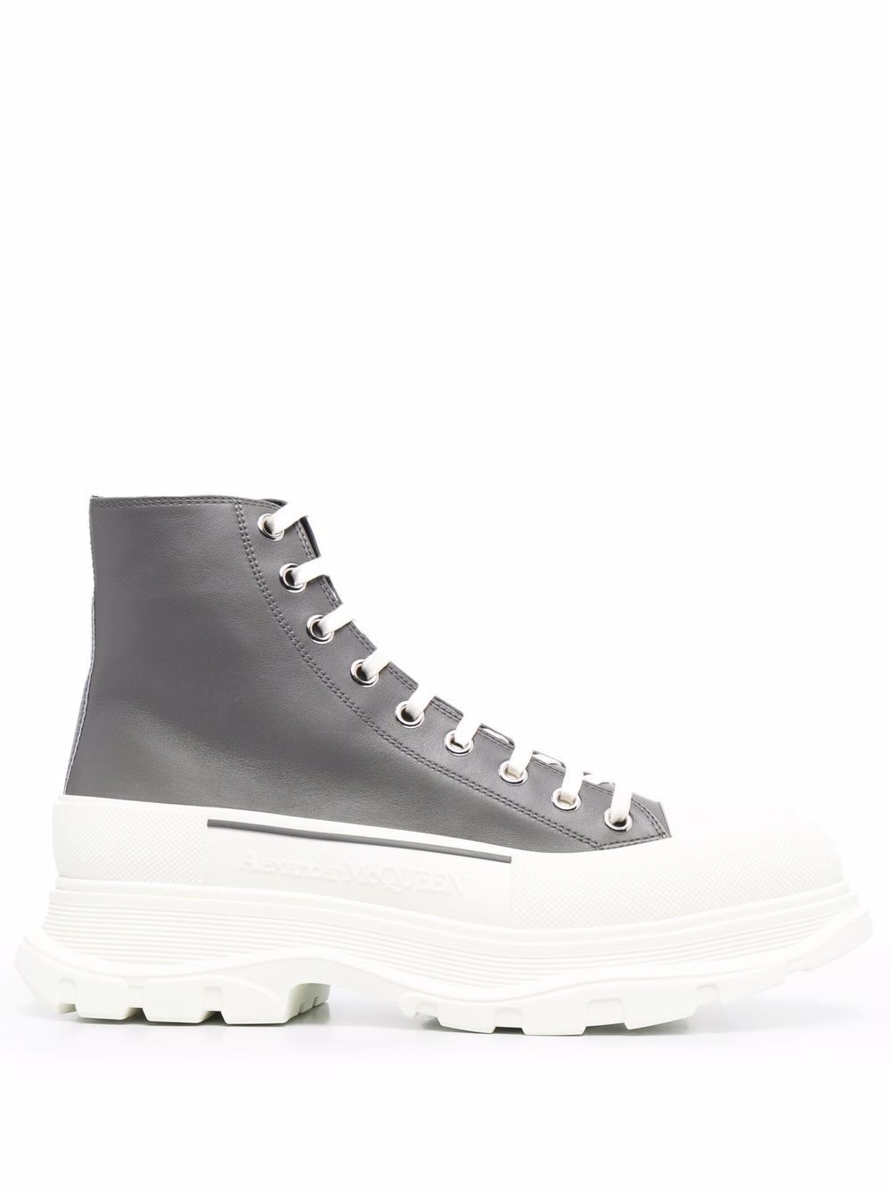 contrast high-top sneakers - 1