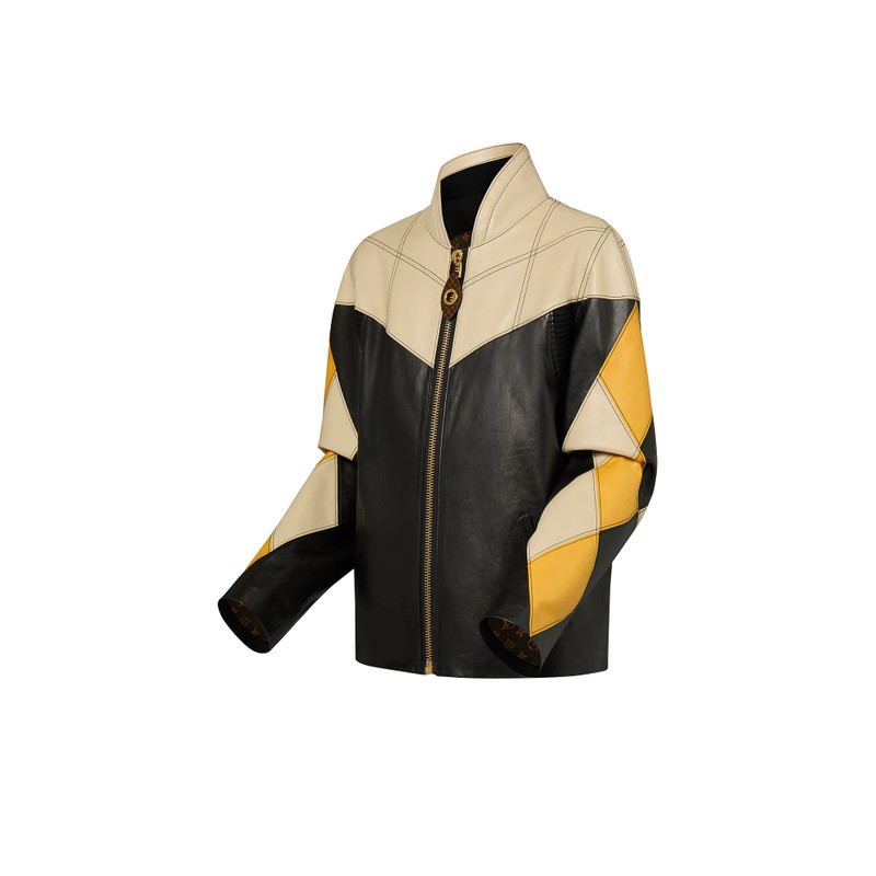 Louis Vuitton Harlequin Sleeve Leather Jacket outlook