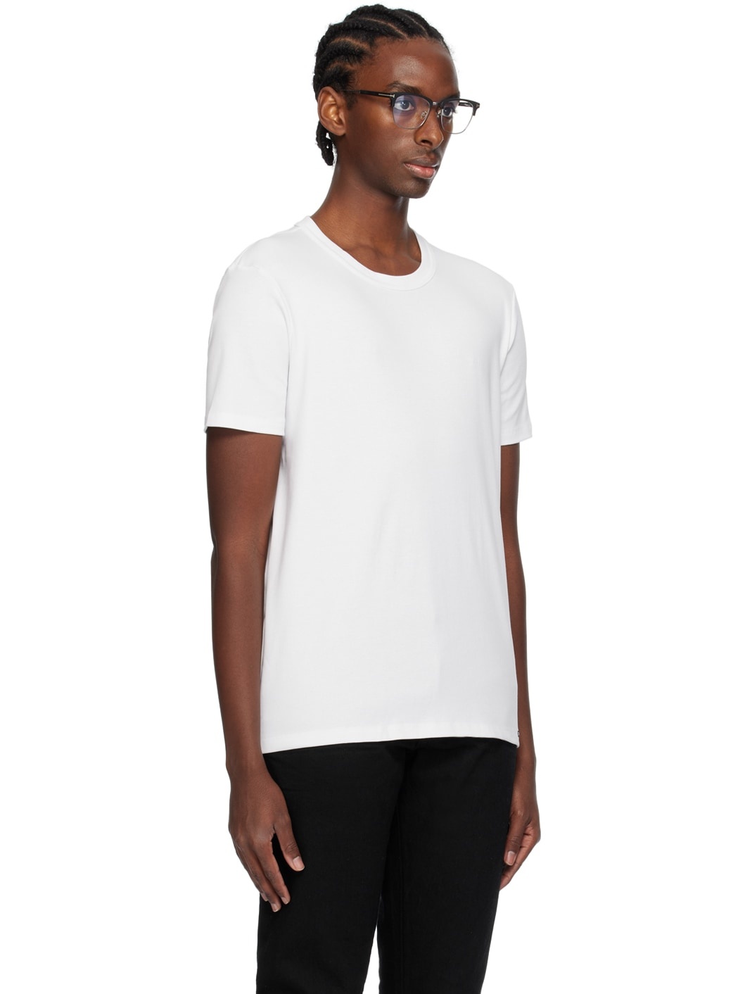 White Crewneck T-Shirt - 2