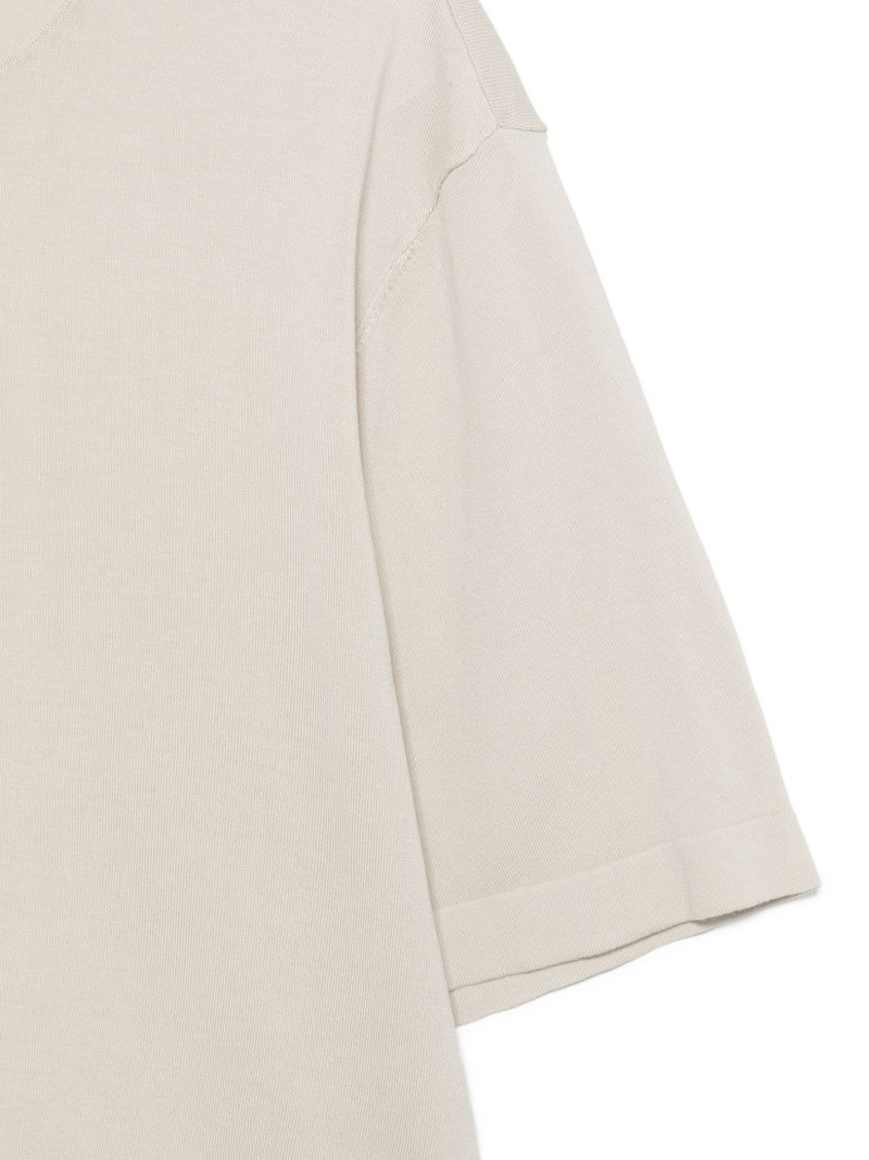 fine-knit crew-neck T-shirt 3