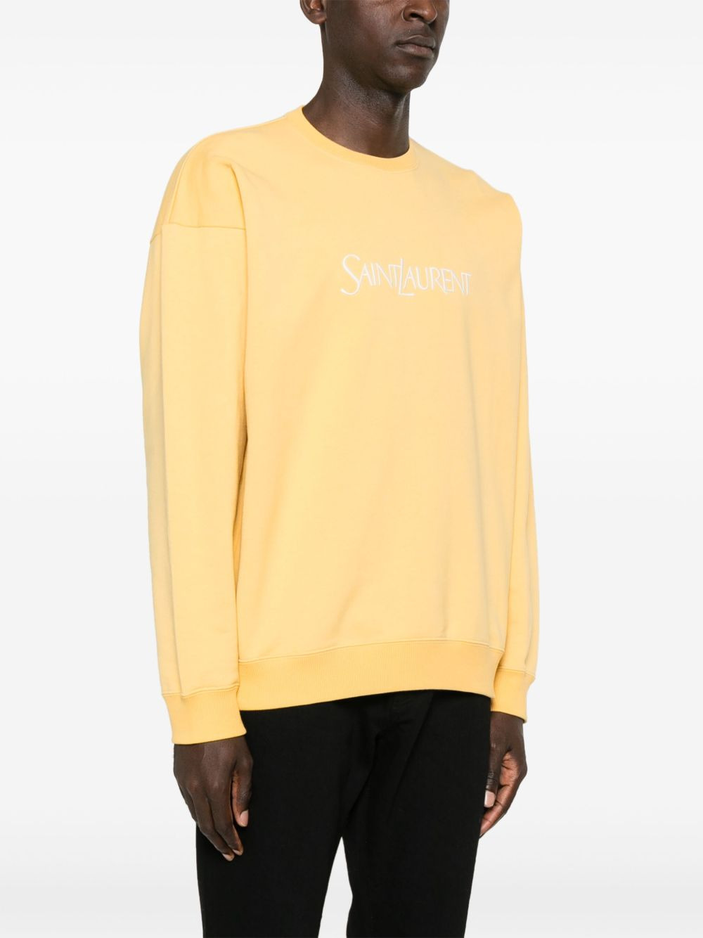 logo-print cotton sweatshirt - 3