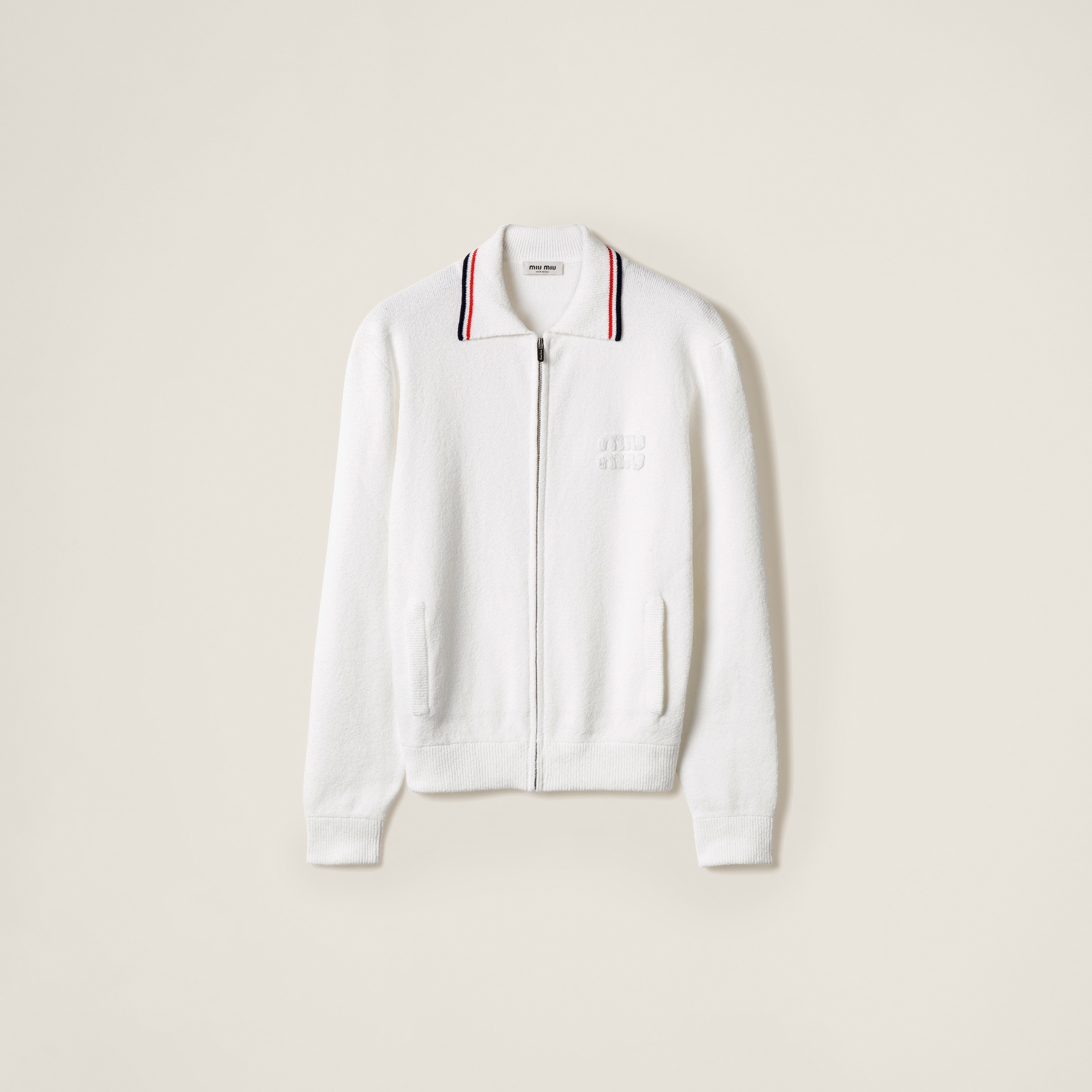 Cotton zipper cardigan - 1