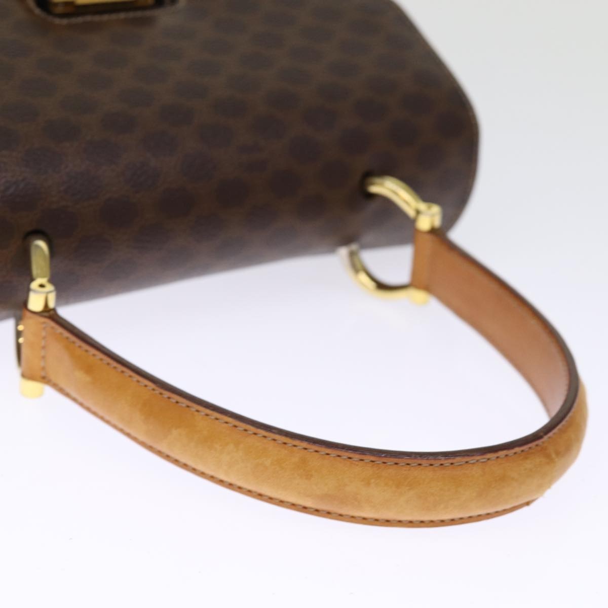CELINE Macadam Canvas Hand Bag Pvc Brown - 7