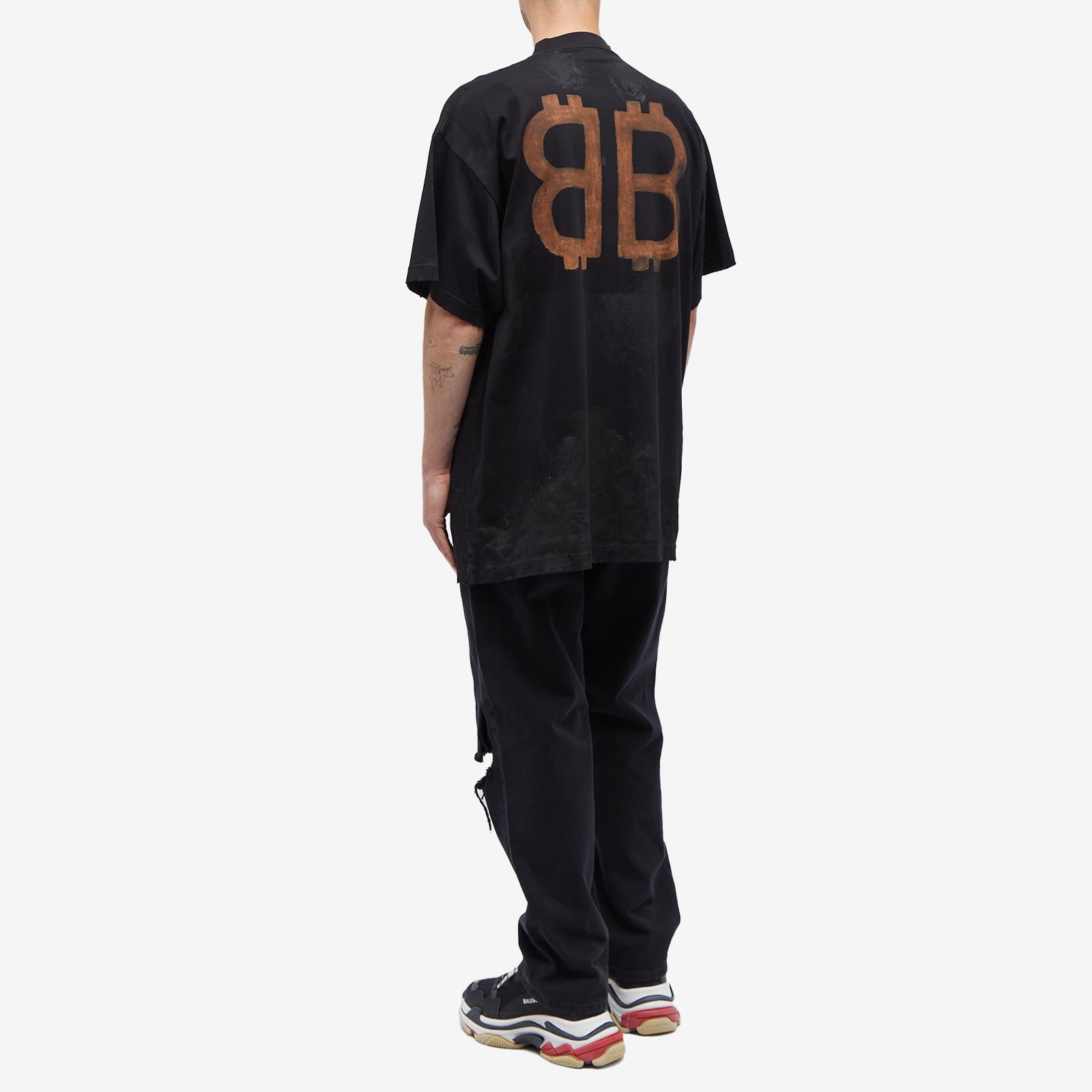BALENCIAGA Oversized Logo-Print Cotton-Jersey T-Shirt